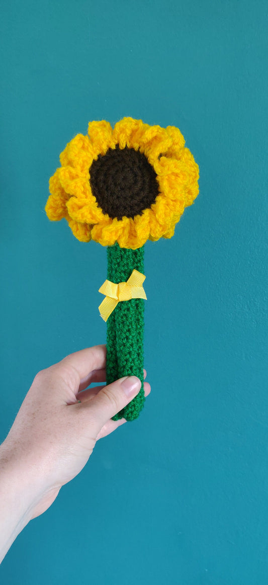 Artificial Sunflowers, Crochet Sunflower Gift, Sunflower Vase, Flower Decorations, Sunflower Gift, Yellow Sunflowers, Fake Sunflower Vase