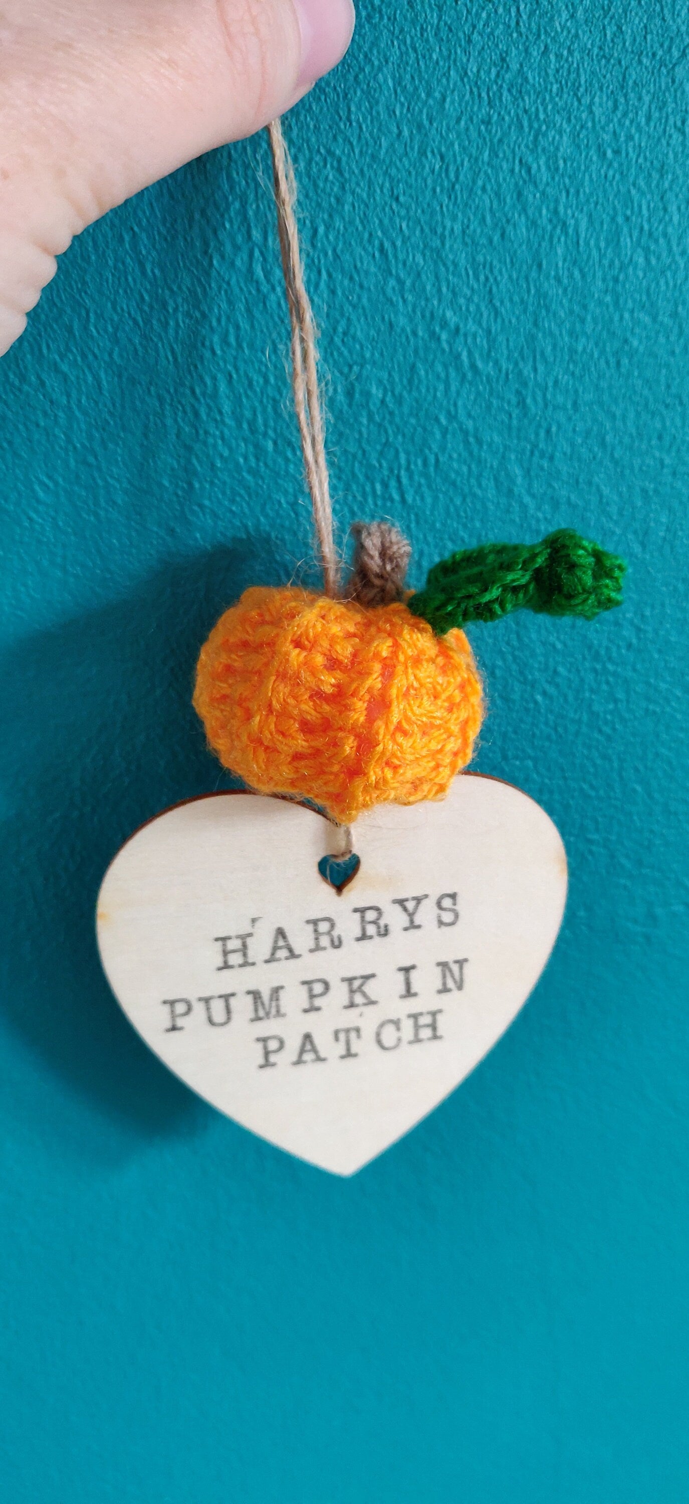 Pumpkin Patch Wooden Sign, Halloween Pumpkin Plaque, Crochet Pumpkin Decoration, Autumn Decor, Fall Decorations, Personalised Pumpkin Sign