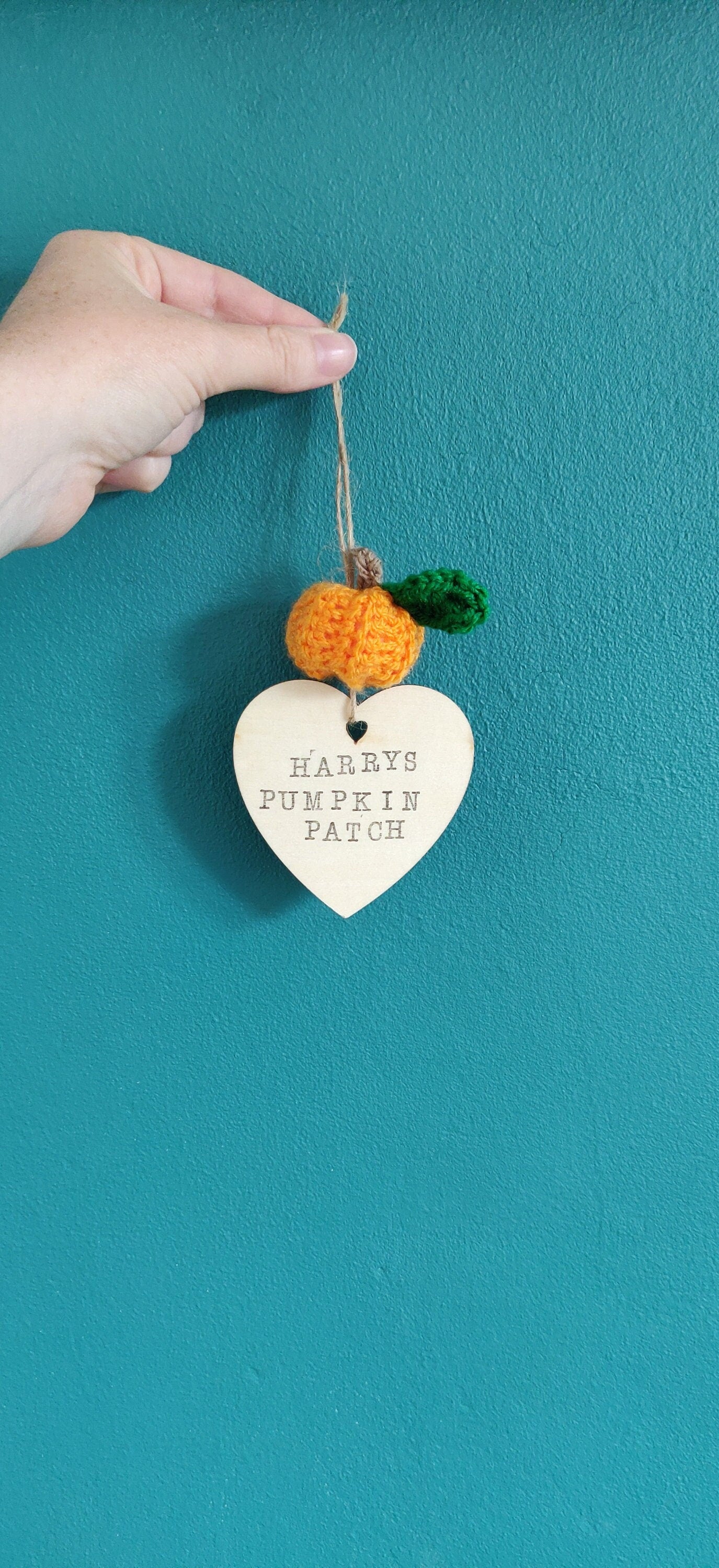 Pumpkin Patch Wooden Sign, Halloween Pumpkin Plaque, Crochet Pumpkin Decoration, Autumn Decor, Fall Decorations, Personalised Pumpkin Sign