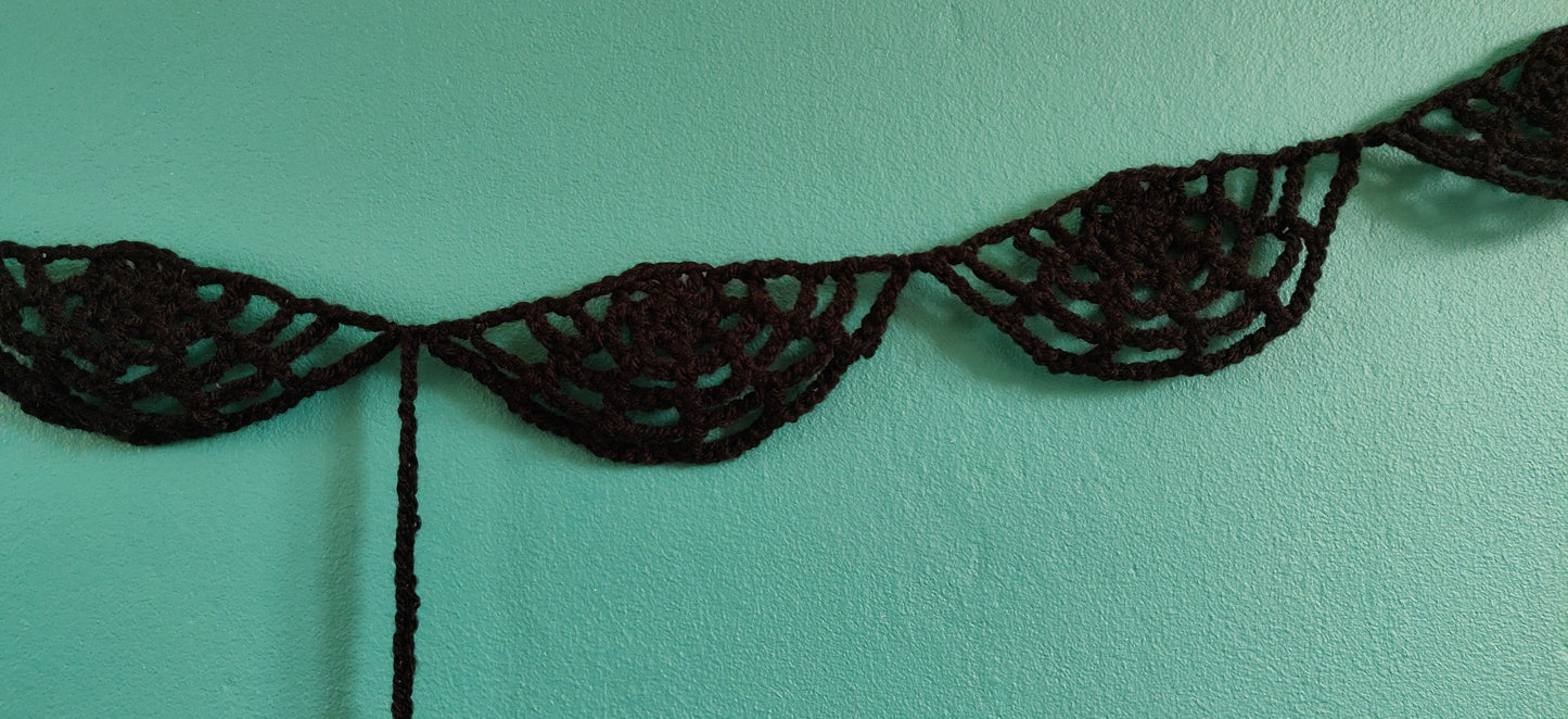 Halloween Bunting, Spider Web Garland, Halloween Decorations, Spider Decor, Black Halloween Decorations, Spider Web Gothic Decorations