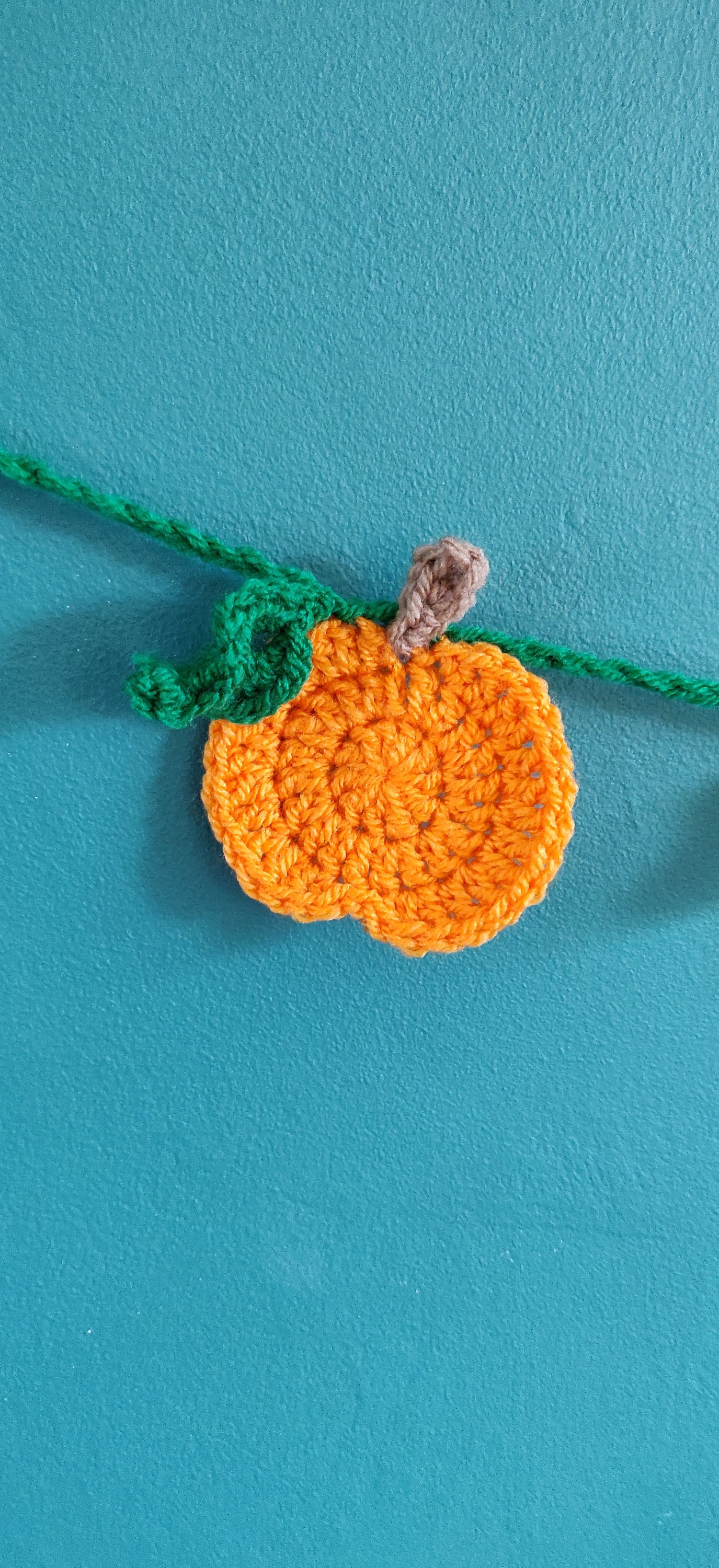 Pumpkin Bunting, Halloween Decor, Personalised Pumpkin Patch Garland, Orange Crochet Pumpkin Garland, Fall Decor, Autumn Decoration
