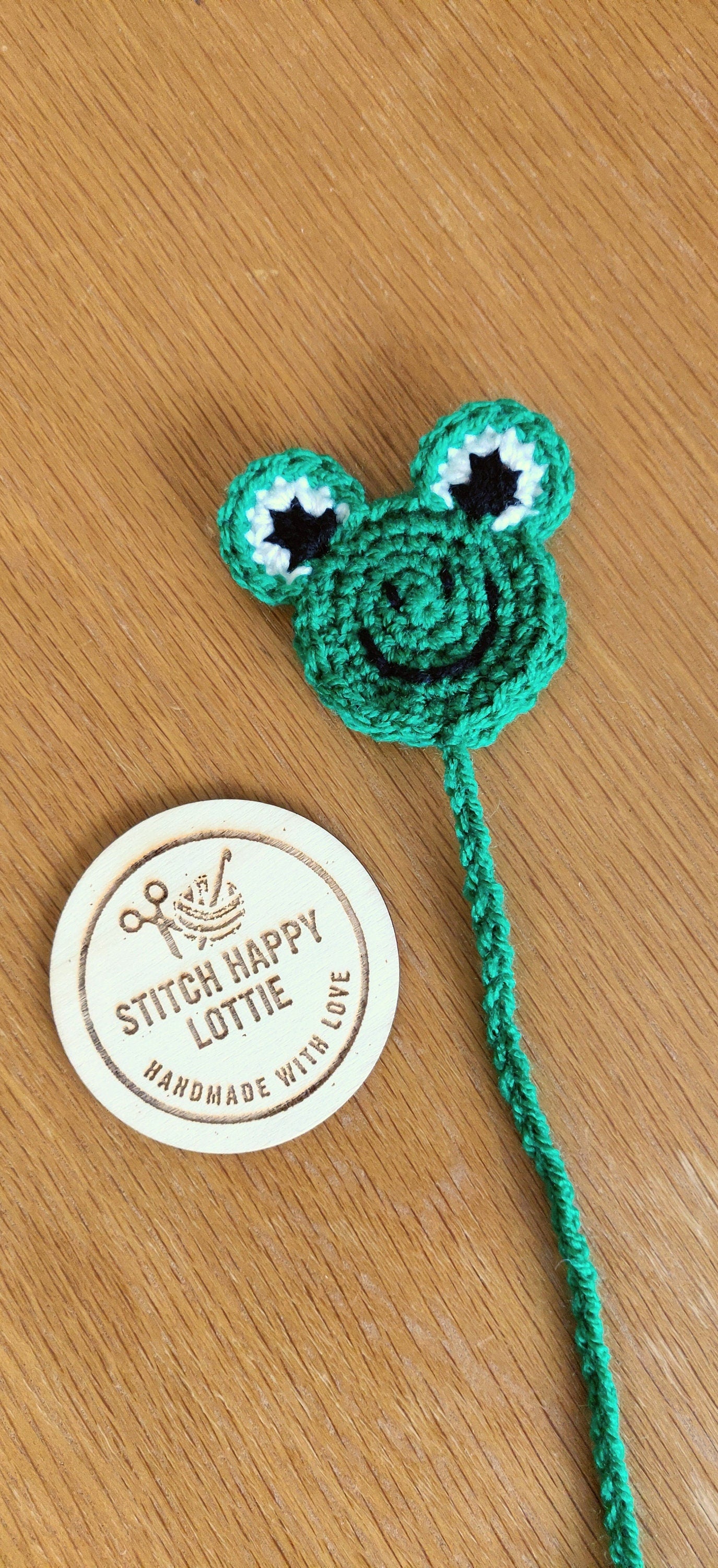 Frog Bookmark, Crochet Animal Bookmark, Book Accessories, Book Gift, Small Frog Gift, Crochet Toad Gift, Frog Plush, First day of School