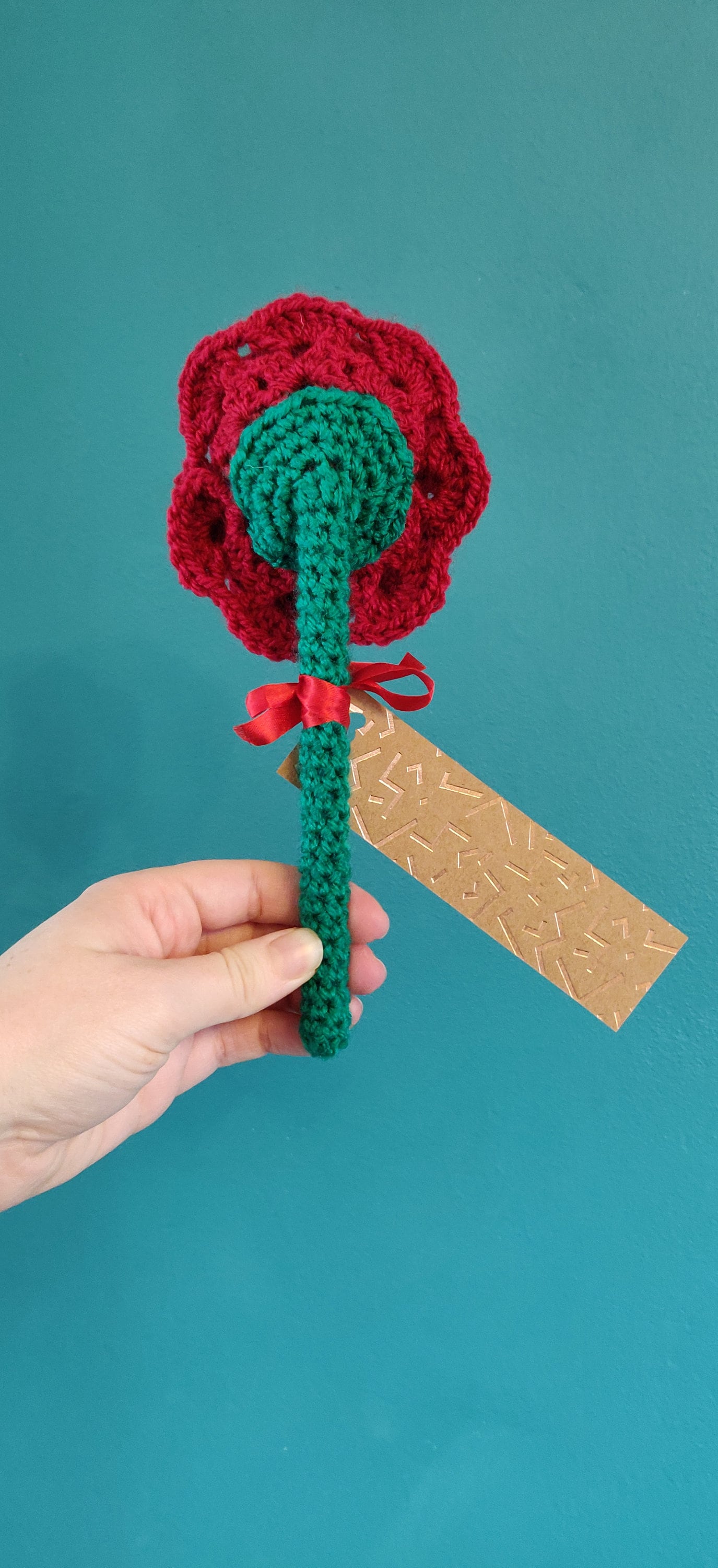 Anniversary Crochet Rose, Forever Flowers, Custom Artificial Rose, Romantic Gift, 1st Anniversary Gift for Parents, Wedding Roses