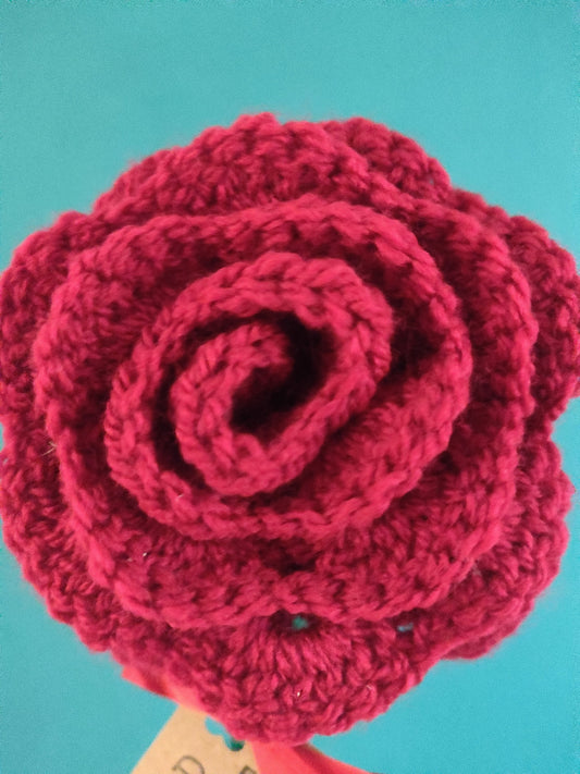 Anniversary Crochet Rose, Forever Flowers, Custom Artificial Rose, Romantic Gift, 1st Anniversary Gift for Parents, Wedding Roses