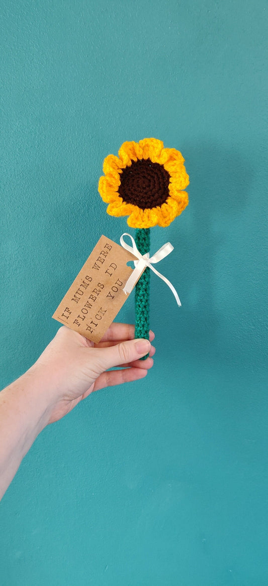 Mothers Day Sunflower Gift, Gifts for Mum, If Mum's Were Flowers I'd Pick You, Personalised Mother's Day Gift, Artificial Sunflower Present