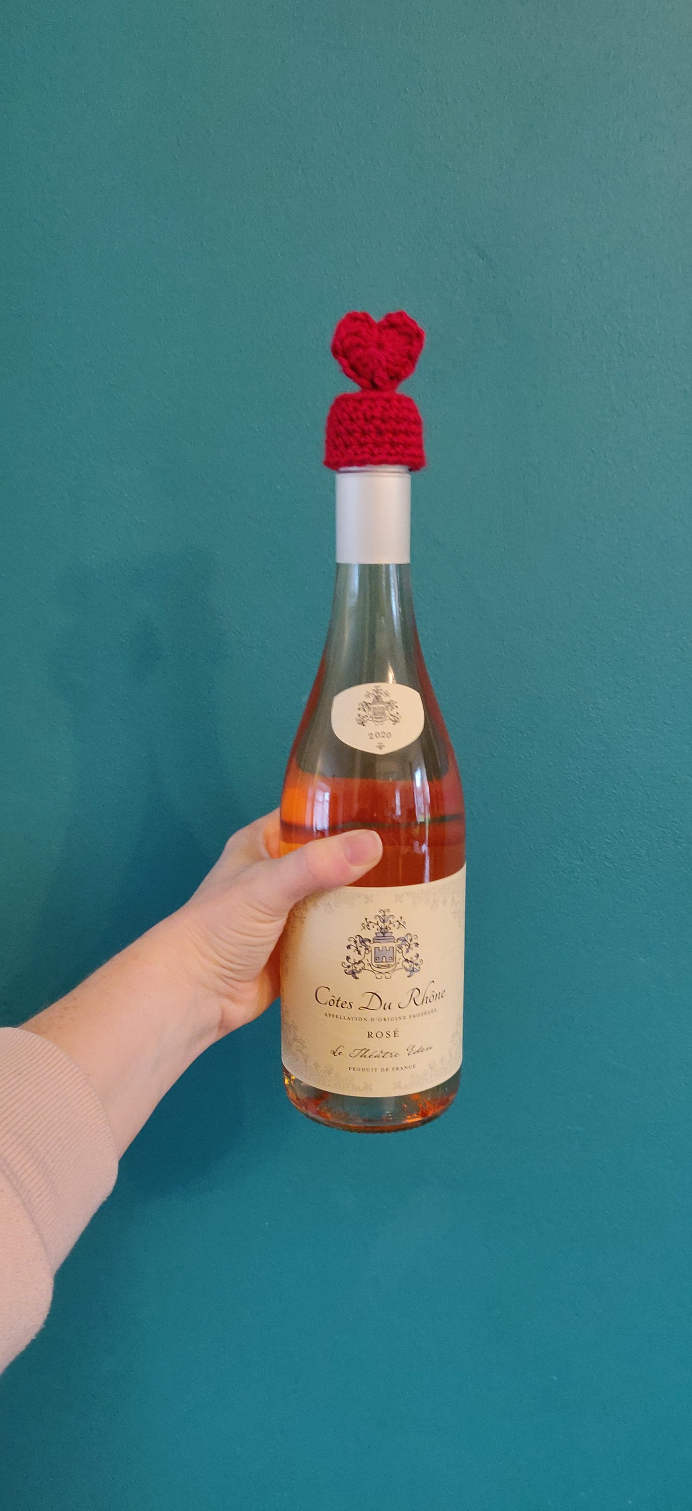 Heart Bottle Topper Valentine's Gift, Bottle Warmer, Heart Gift, Bottle Accessories, Wine Charms, Valentine's Day Gift for Him, Gift for Her