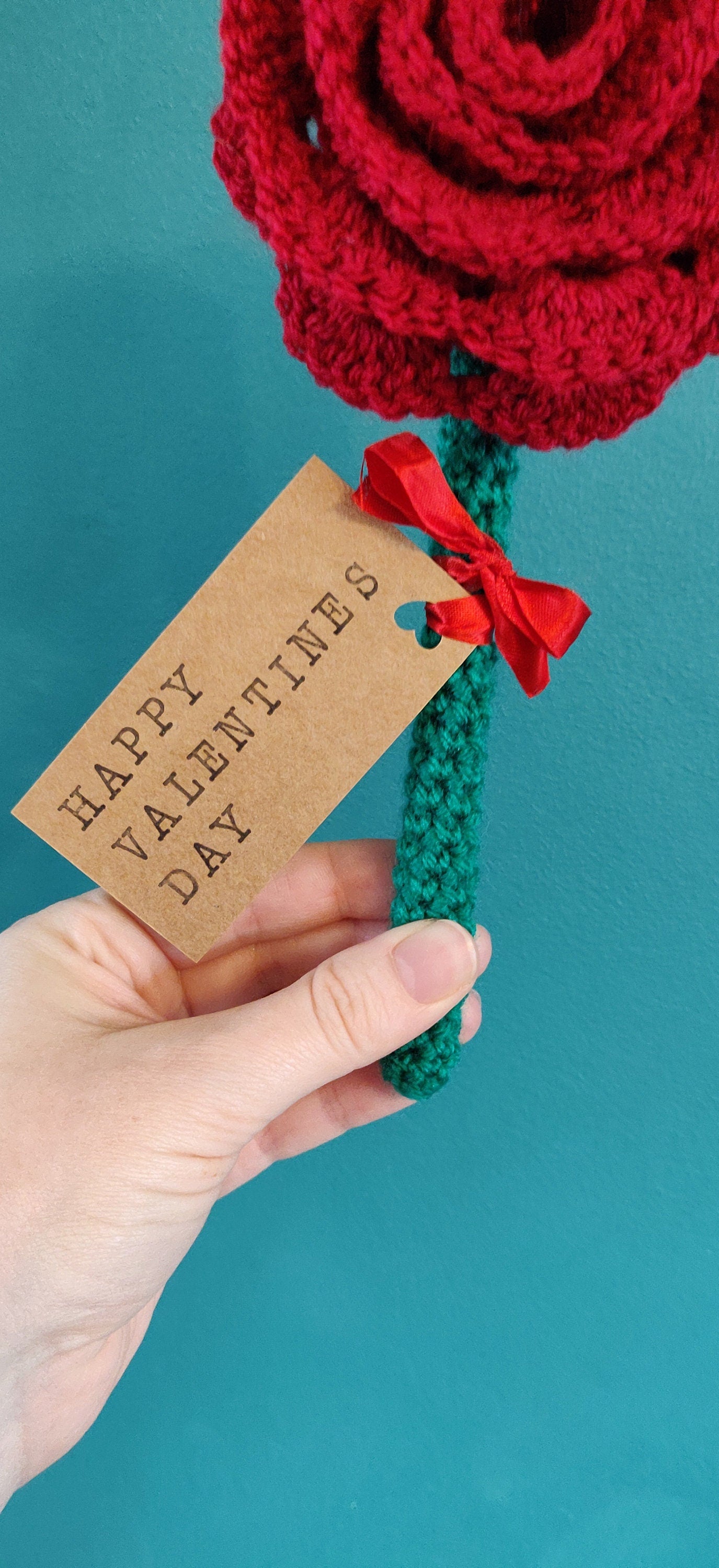 Valentine's Rose, Valentine's Gift, Artificial Rose Flower Ornament, Artificial Flowers, Romantic Gift, Personalised Valentine's Present