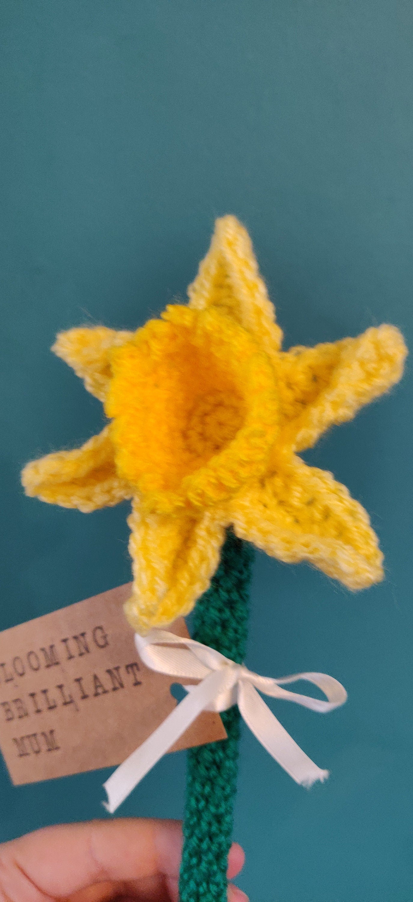 Mothers Day Gift, Best Mum Ever, Daffodil Flower Gift for Mum, Personalised Mother's Day Gift, Daffodil Flower Gift for Grandma