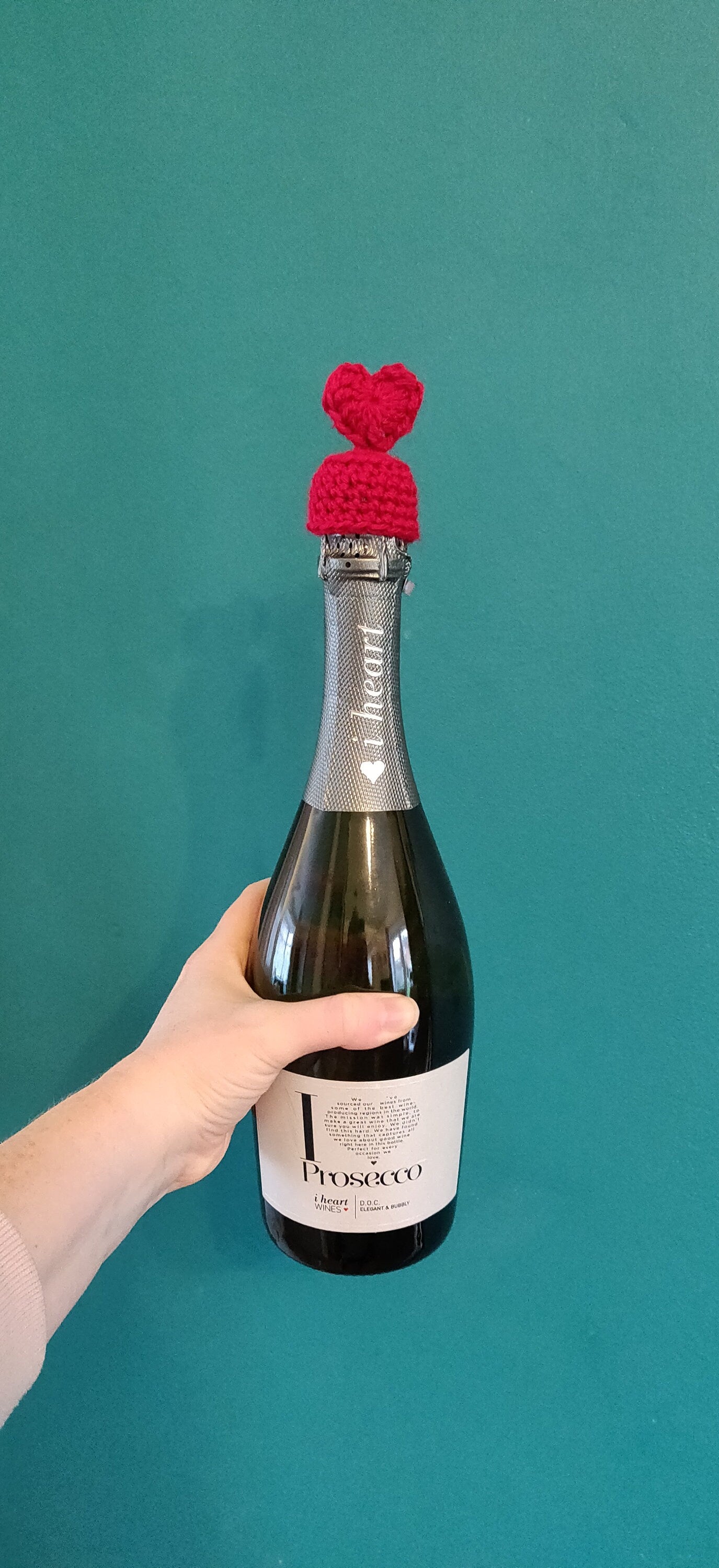 Heart Bottle Topper Valentine's Gift, Bottle Warmer, Heart Gift, Bottle Accessories, Wine Charms, Valentine's Day Gift for Him, Gift for Her
