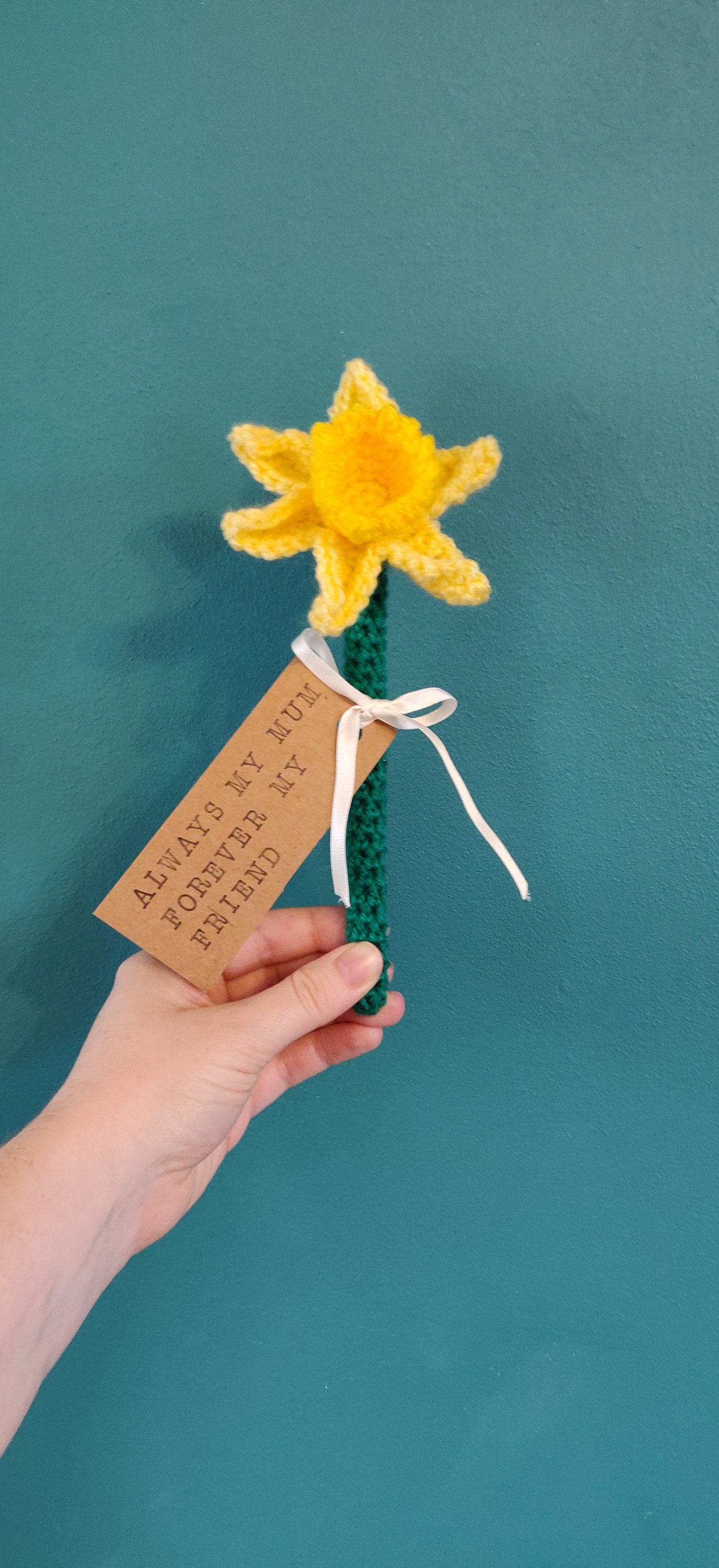 Mothers Day Gift, Always my Mum, Forever My Friend, Daffodil Flower Gift for Mum, Personalised Mother's Day Gift, Mother's Day Flowers