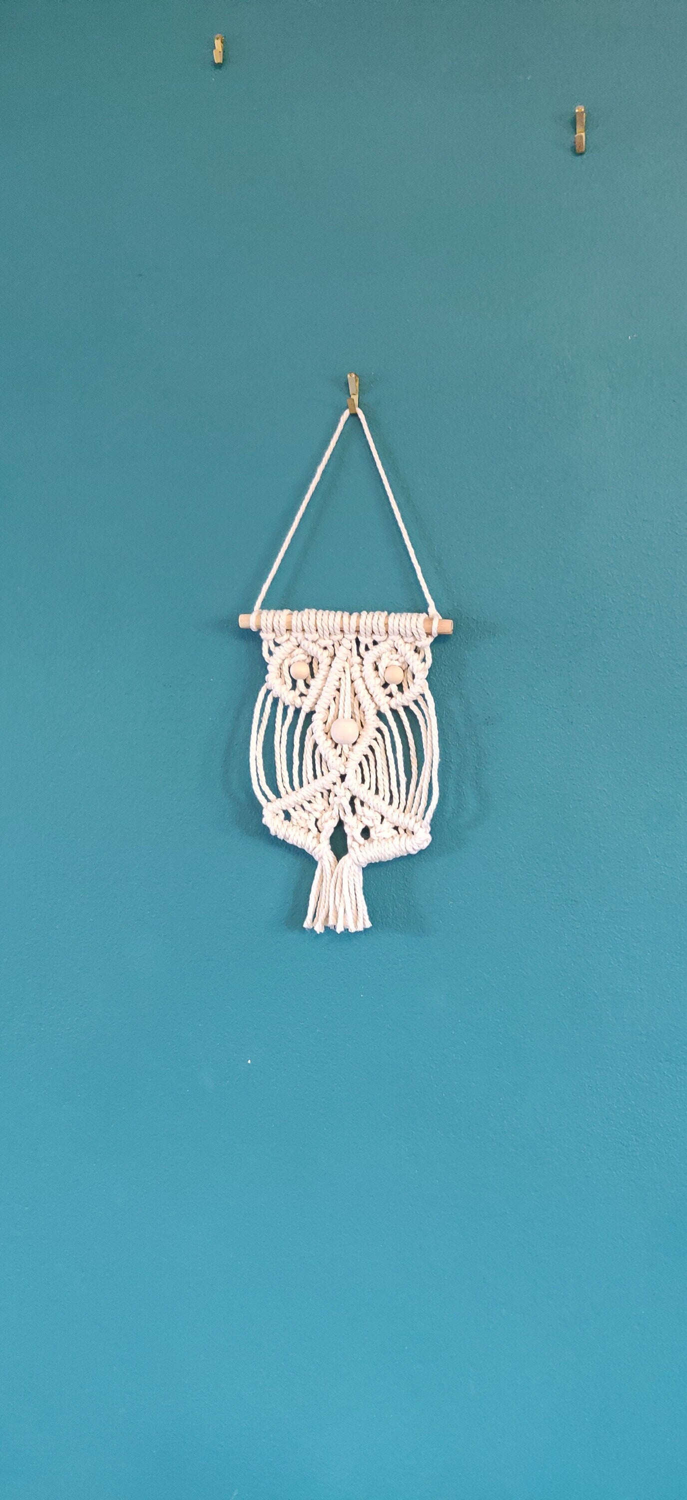 Macramé Owl Wall Hanging, Owl Gift, Owl Ornament, Macrame Animal Wall Hanging, Macrame Gift, Wall Decor, Wall Art, Owl Wall Hanging Macrame