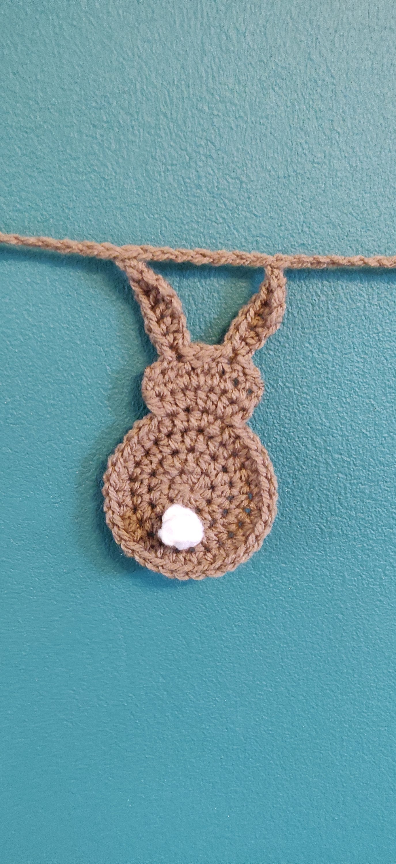 Brown Bunny Rabbit Garland, Bunting Nursery, Bunny Tails, Bunny Ear, Pastel Animal Decor, Kida Room Decoration, Cute Gift, Spring Bunny