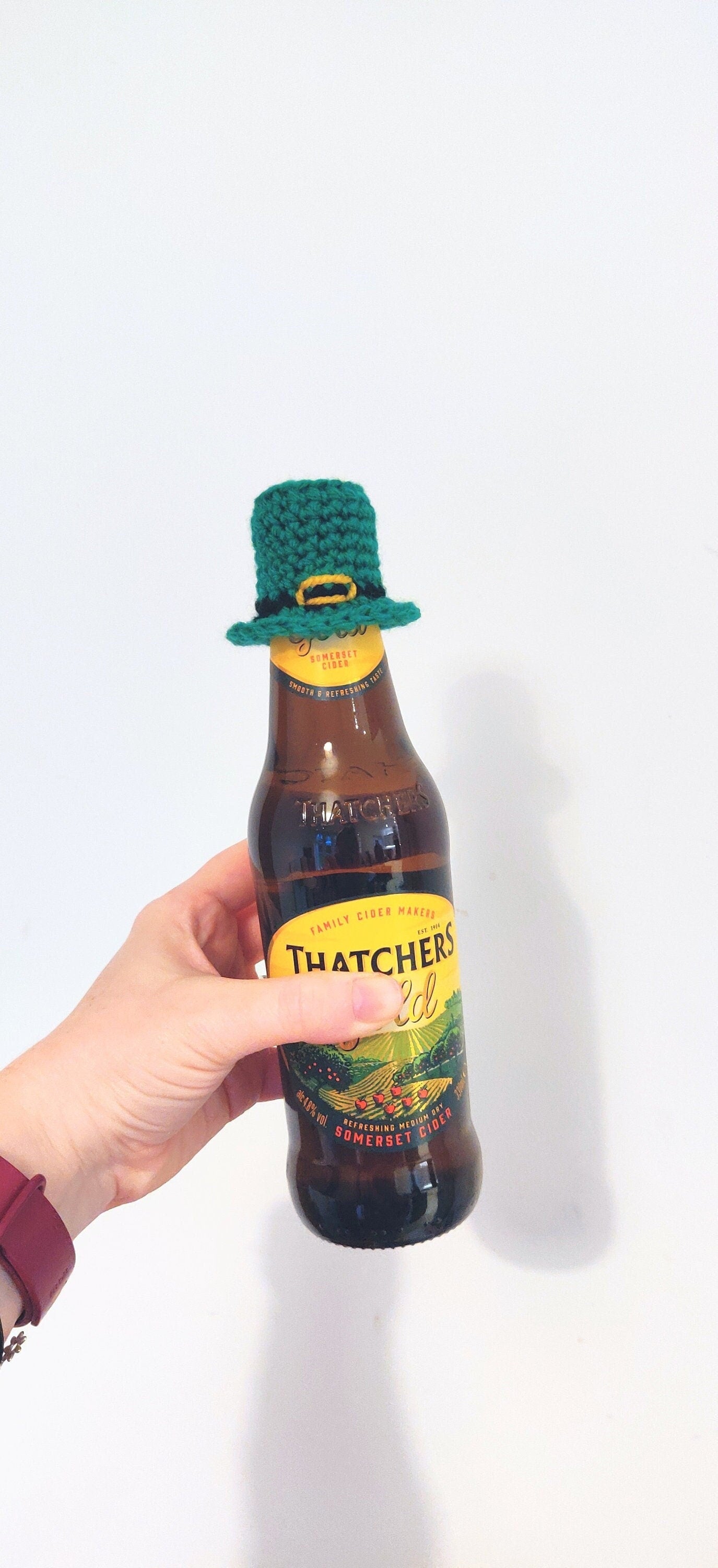 St. Patrick's Day Leprechaun Hat Bottle Topper, Irish Decoration