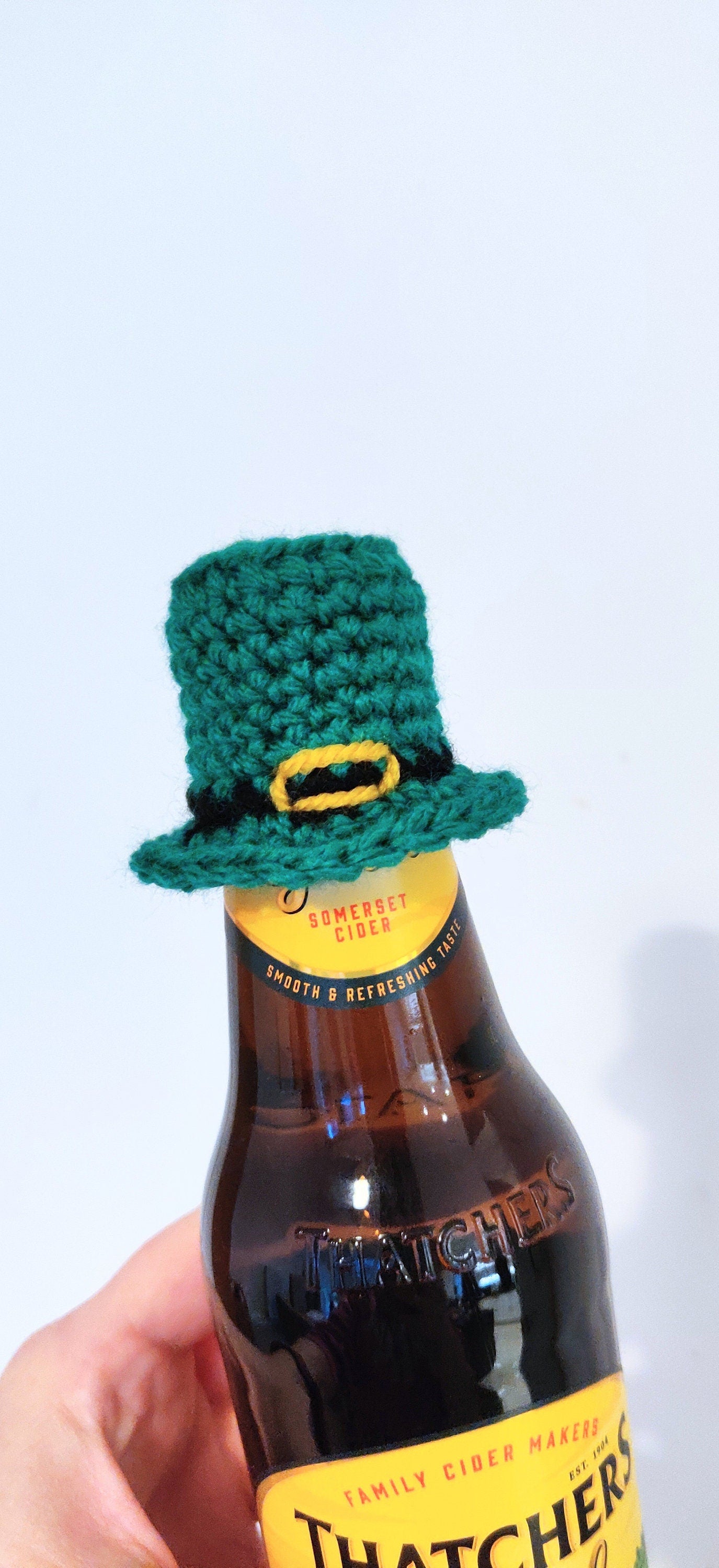 St. Patrick's Day Leprechaun Hat Bottle Topper, Irish Decoration