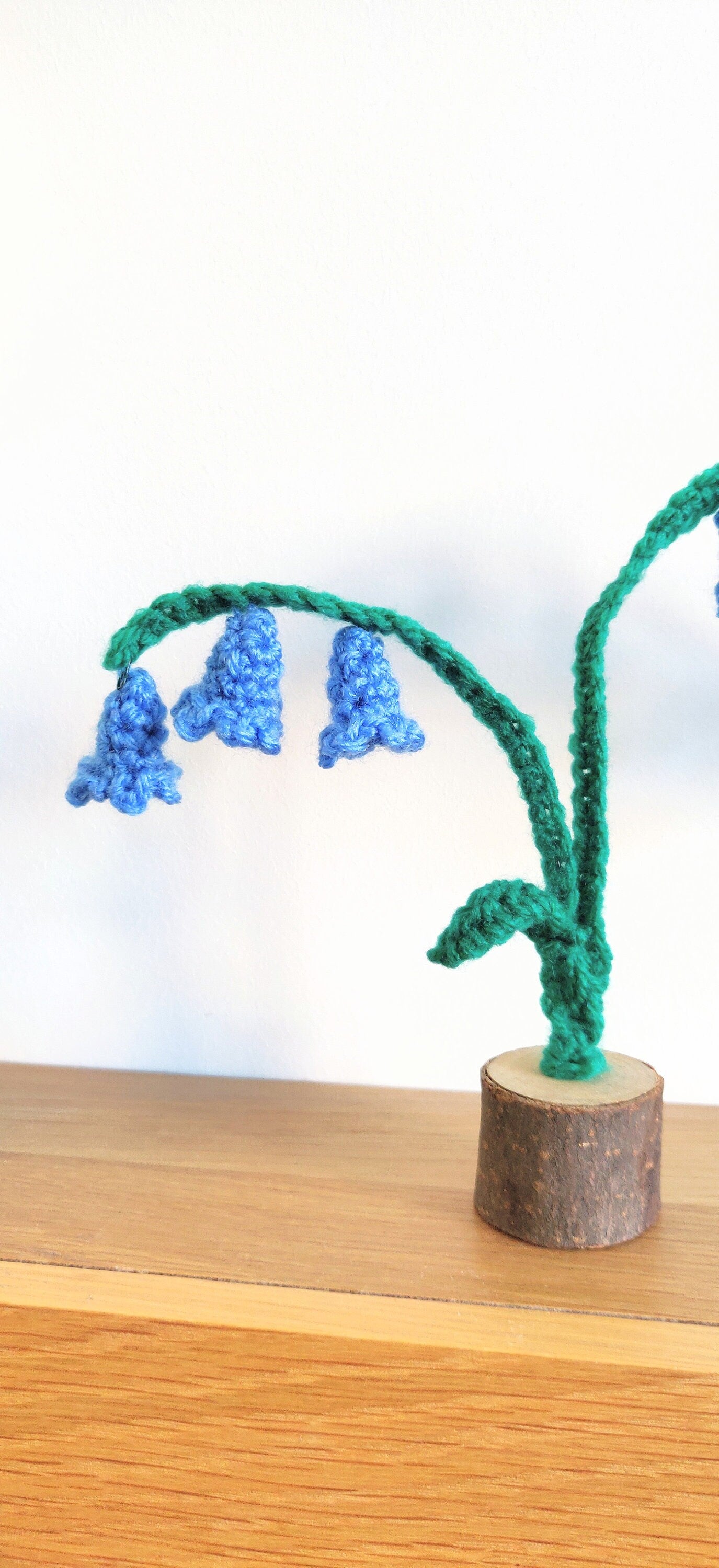 Bluebell Gift, Crochet Bluebell Flower, Faux Bluebell, Bluebell Crochet Flower, Flower Arrangement, Flower Decor, Artificial Blue Flowers