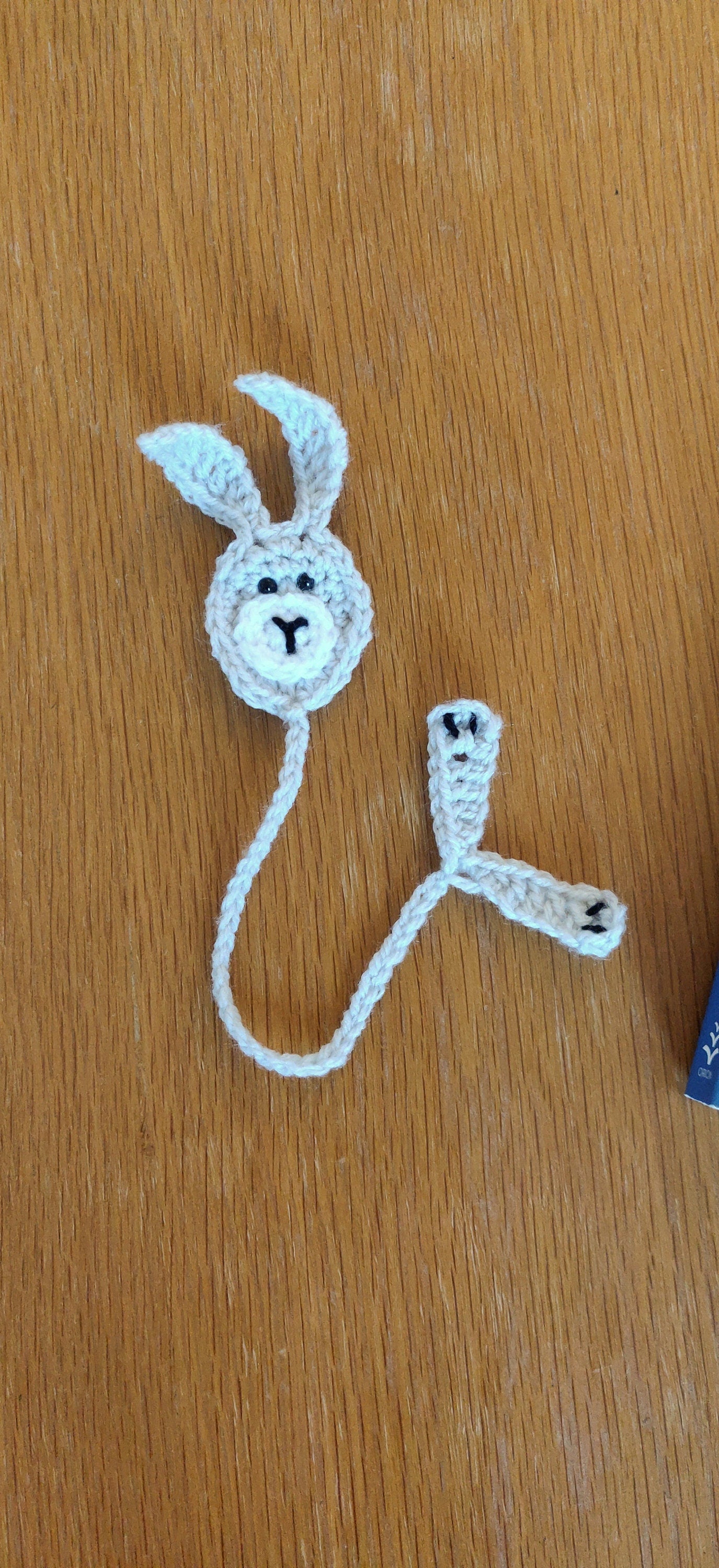 Bunny Bookmark, Crochet Rabbit Gift, Bunny Ears, Bunny Tail, Easter Bunny Decorations, Grey Hare Book Marker, Hare Gift, Spring Brown Bunny