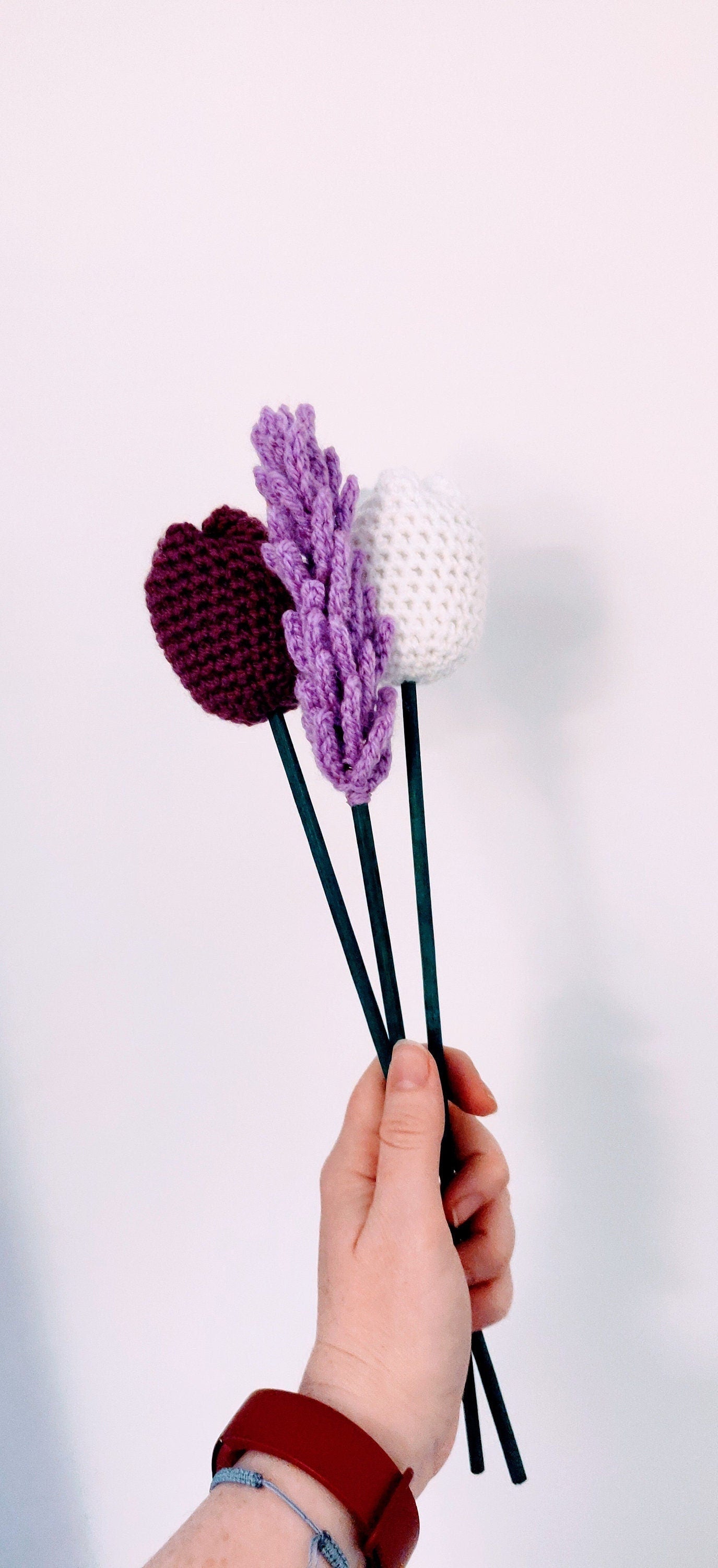 Tulip and Lavender Bouquet, Artificial Flower Arrangement, Purple Flower Gift, Lavender Gift, Mother's Day Gift, Faux Floral Home Decoration