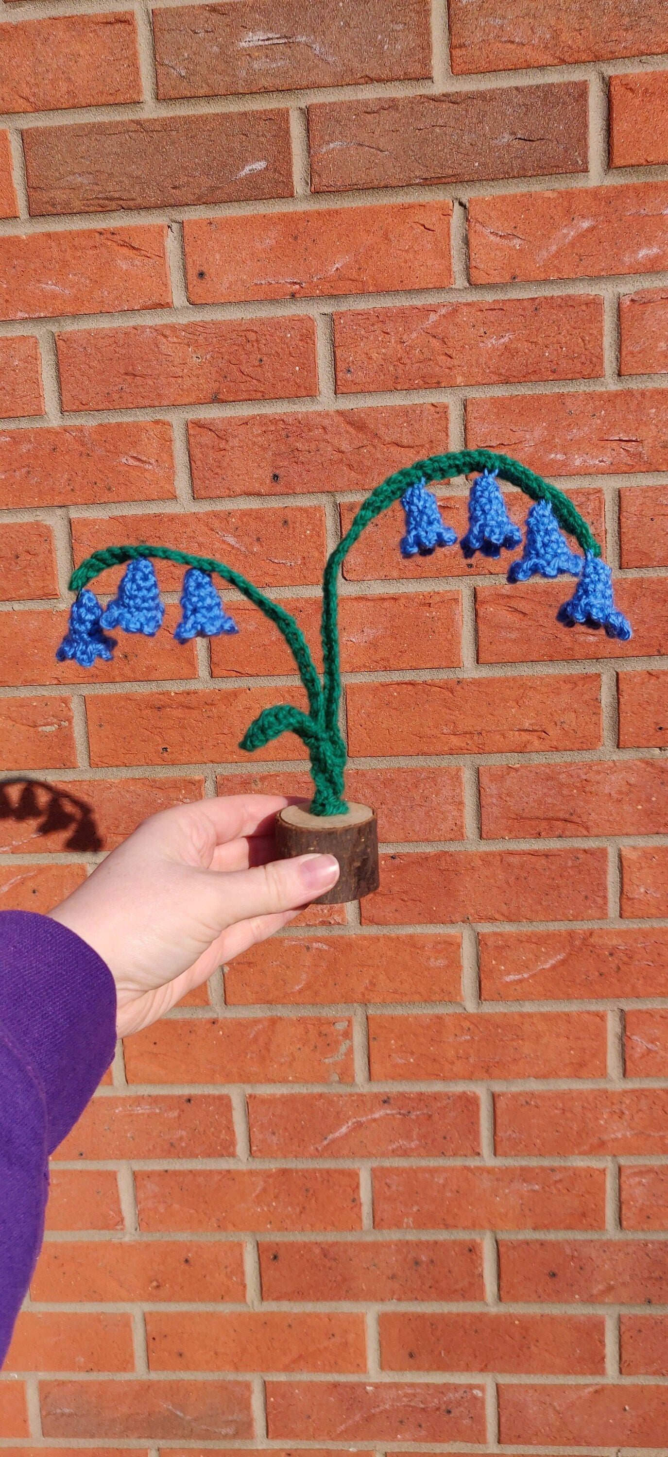 Bluebell Gift, Crochet Bluebell Flower, Faux Bluebell, Bluebell Crochet Flower, Flower Arrangement, Flower Decor, Artificial Blue Flowers