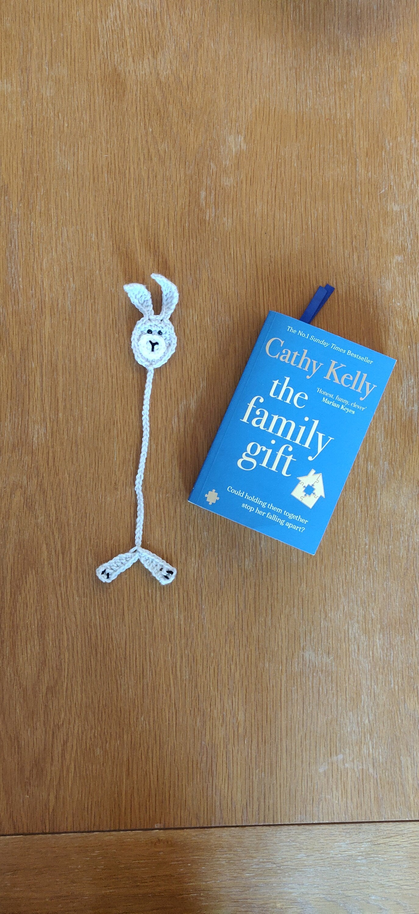 Bunny Bookmark, Crochet Rabbit Gift, Bunny Ears, Bunny Tail, Easter Bunny Decorations, Grey Hare Book Marker, Hare Gift, Spring Brown Bunny