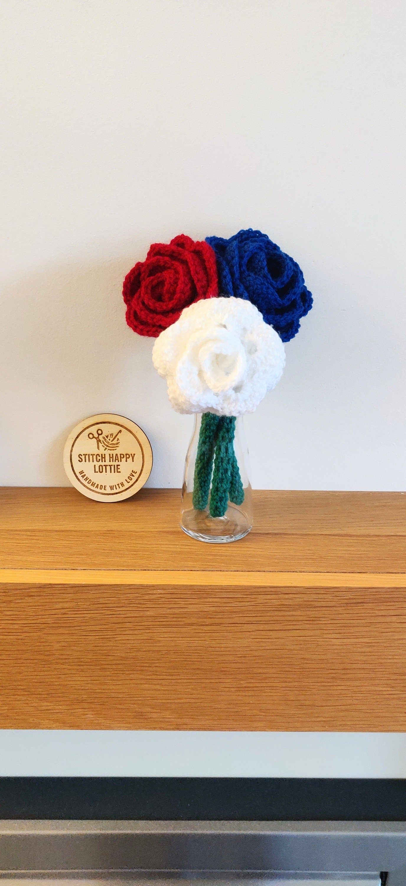 Fourth of July Decoration, Red, White and Blue Flowers, Independence Day Gift, Independence Day Party Decoration, Patriotic Decor, 4th July