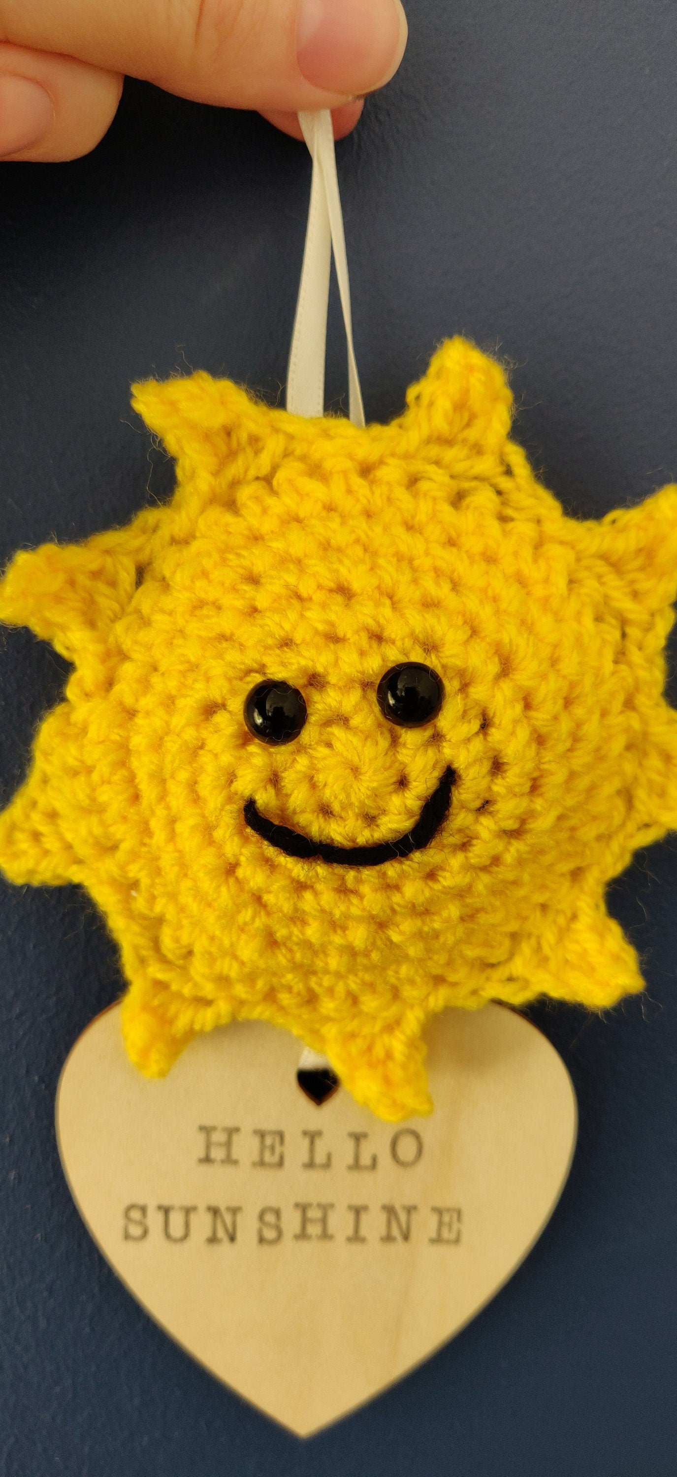 Hello Summer Door Hanger, Summer Hanging Decoration, Hello Sunshine Sign, Tiered Tray Decor, Yellow Sunshine Art, Nursery Sunshine Gift