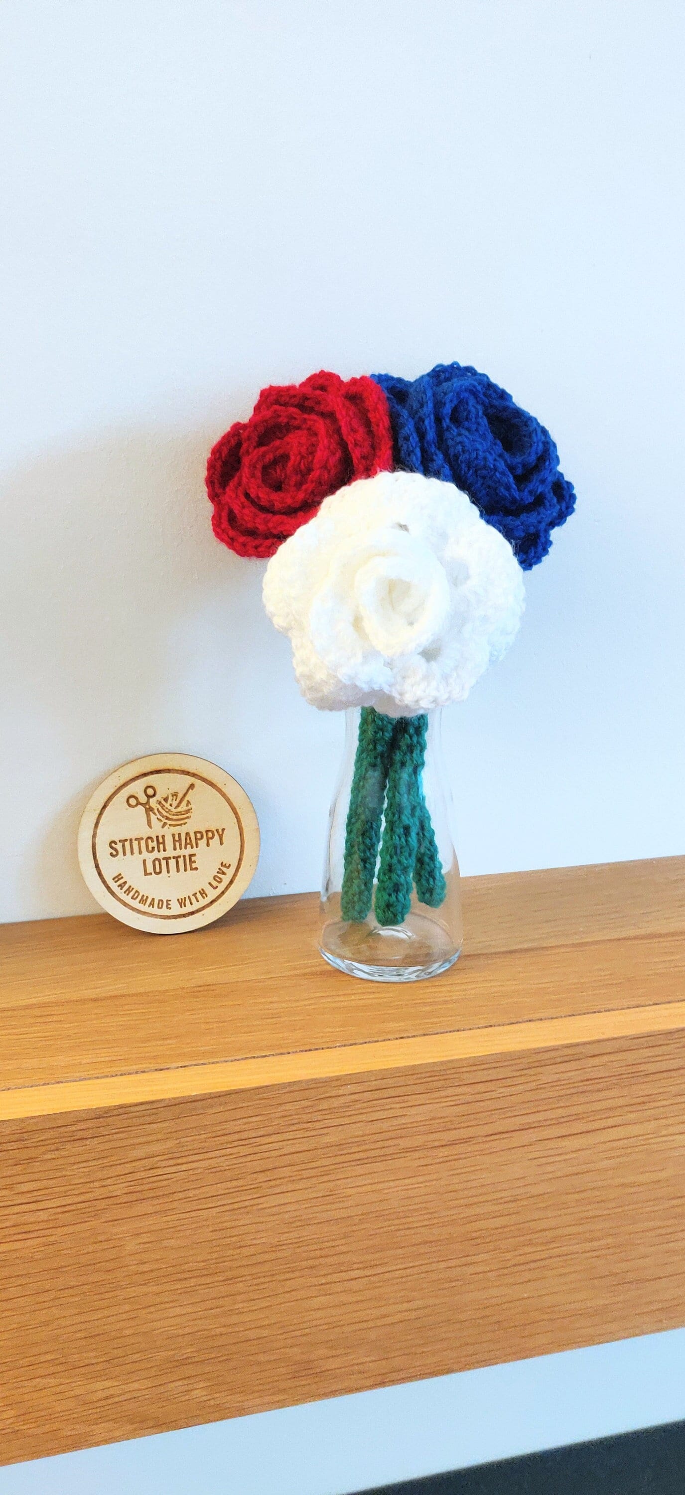 Fourth of July Decoration, Red, White and Blue Flowers, Independence Day Gift, Independence Day Party Decoration, Patriotic Decor, 4th July