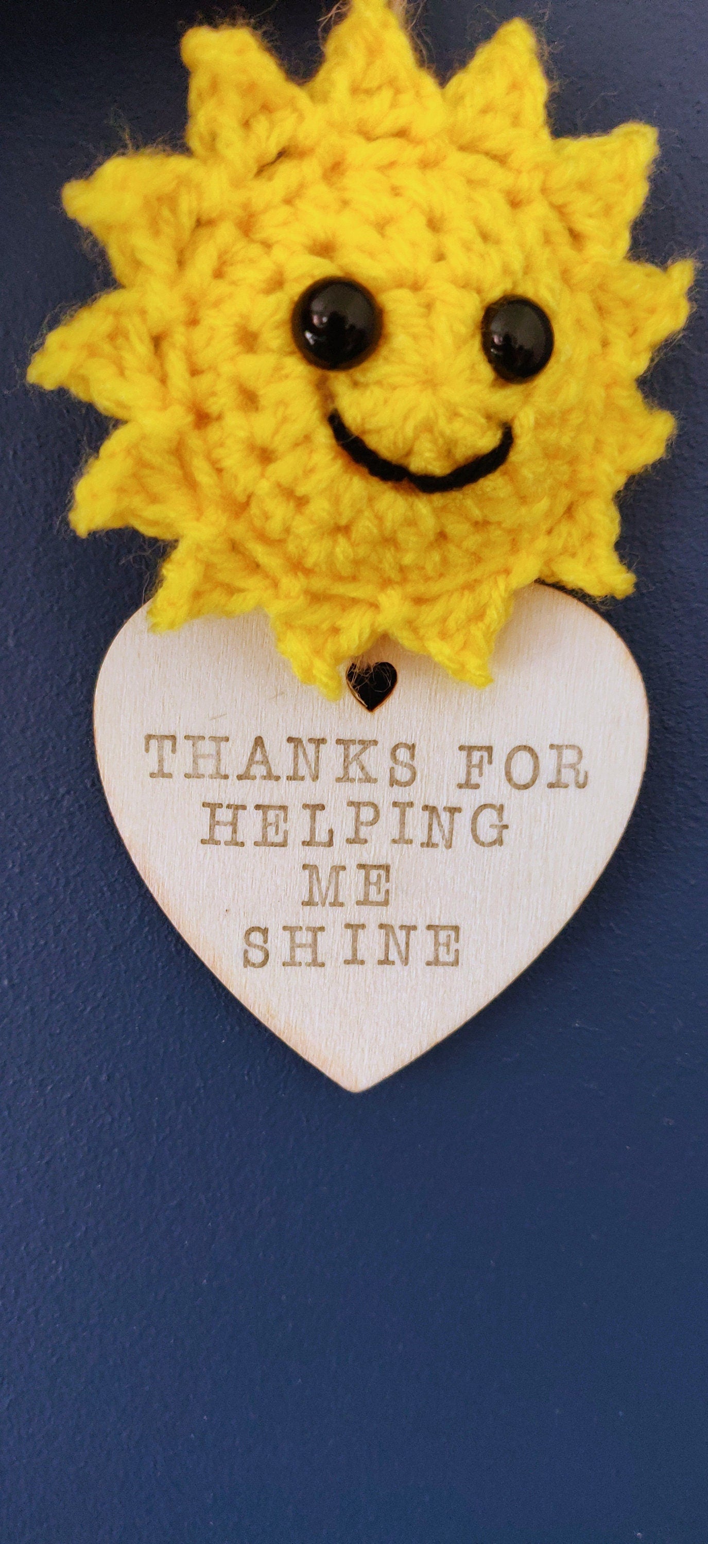 Thank you for Helping Me Shine, Teacher Gift, Sun Sign, Personalised Sign, Summer Decor, Thank you Gift, Boho Home Decor, Crochet Sunshine