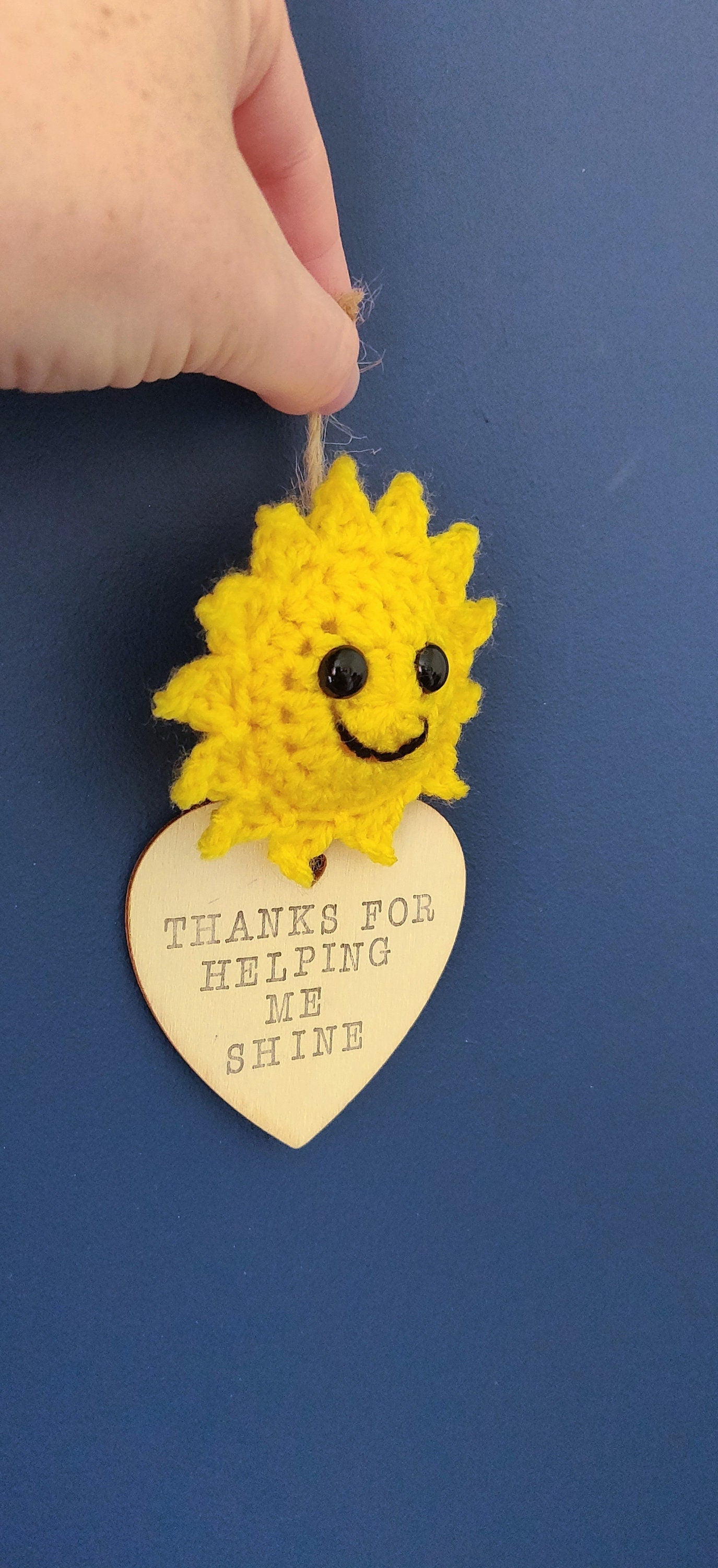Thank you for Helping Me Shine, Teacher Gift, Sun Sign, Personalised Sign, Summer Decor, Thank you Gift, Boho Home Decor, Crochet Sunshine