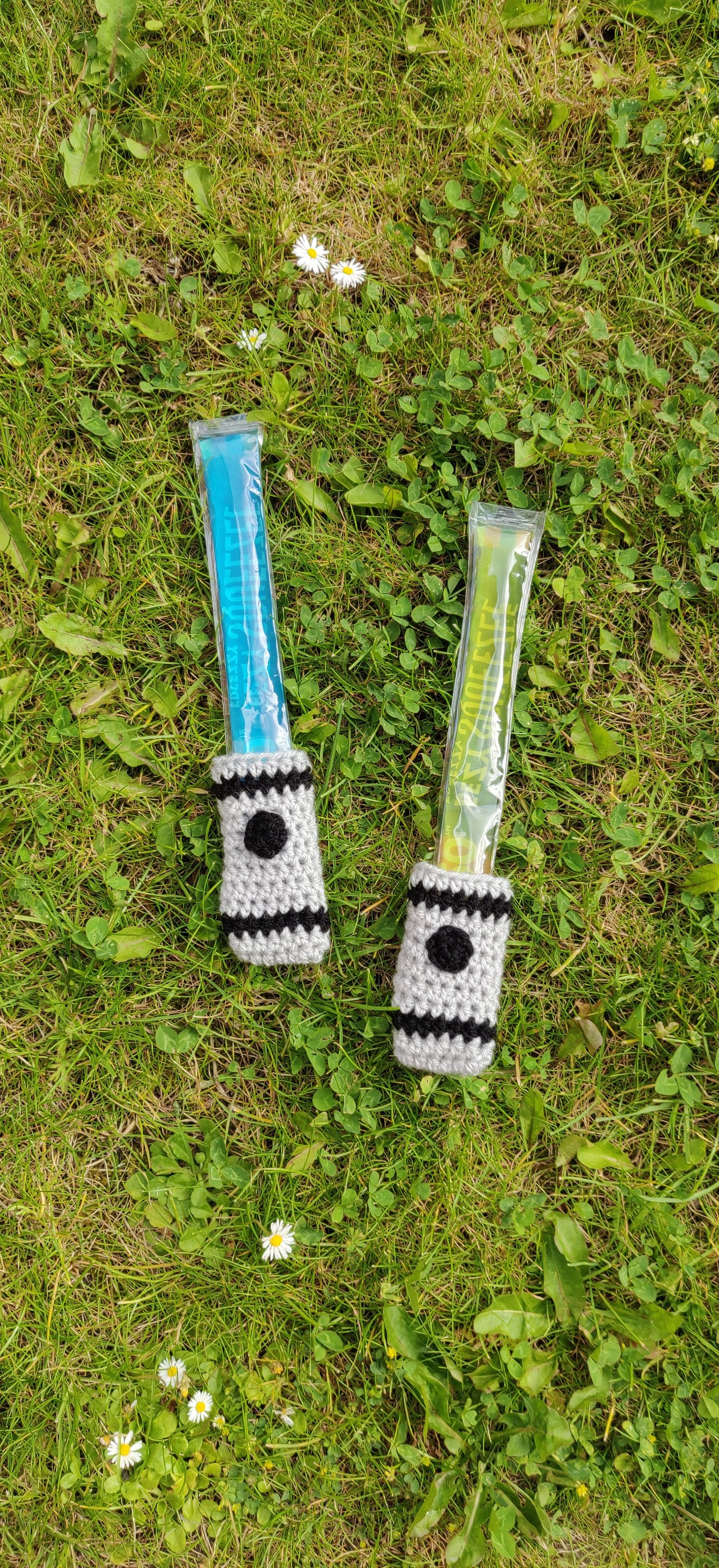 Crocheted Light Sabre Ice Pop Holder, Cold Hand Sword