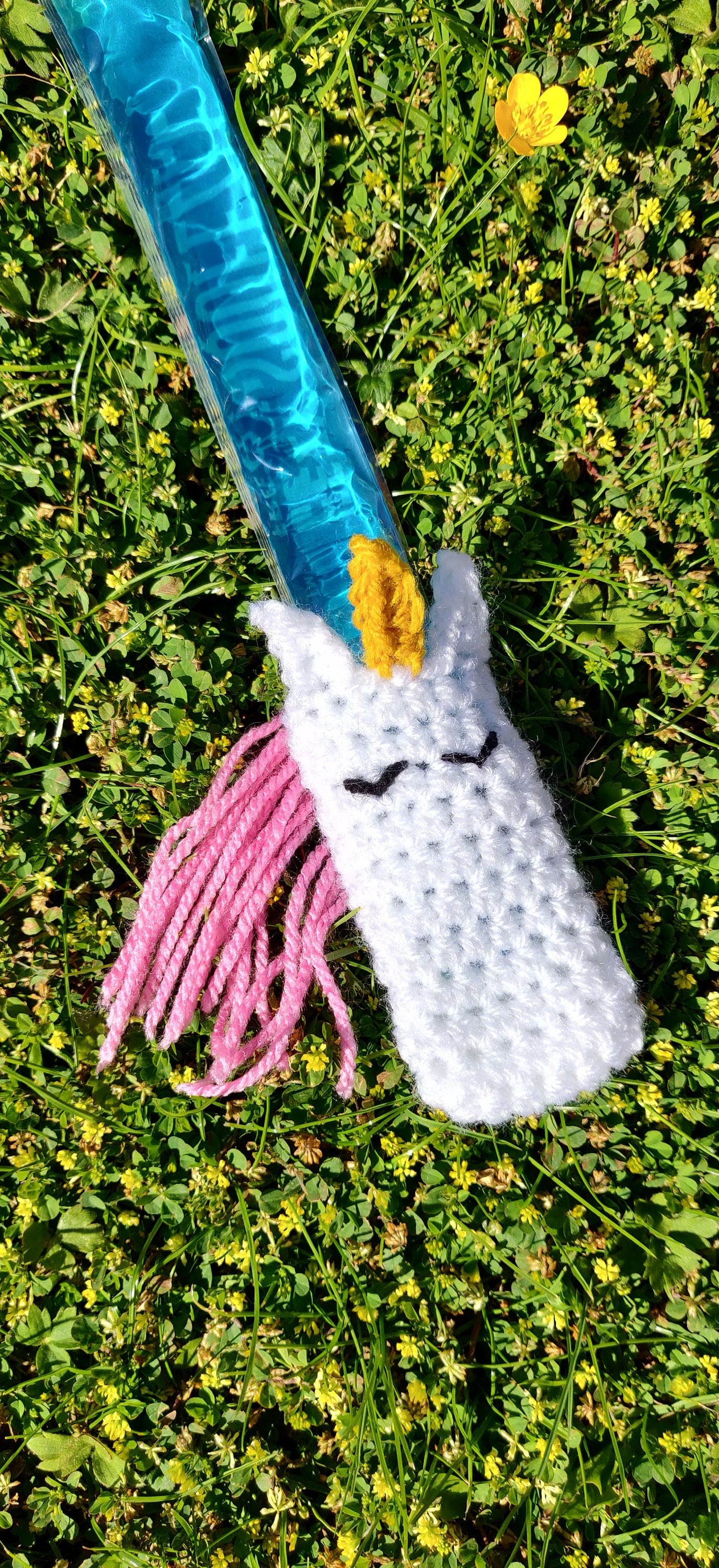 Unicorn Ice Pop Holder, Unicorn Gift, Summer Gift, Popsicle Holder, Cold Hand Unicorn, Crochet Pink Unicorn, Summer Party Favour Girls
