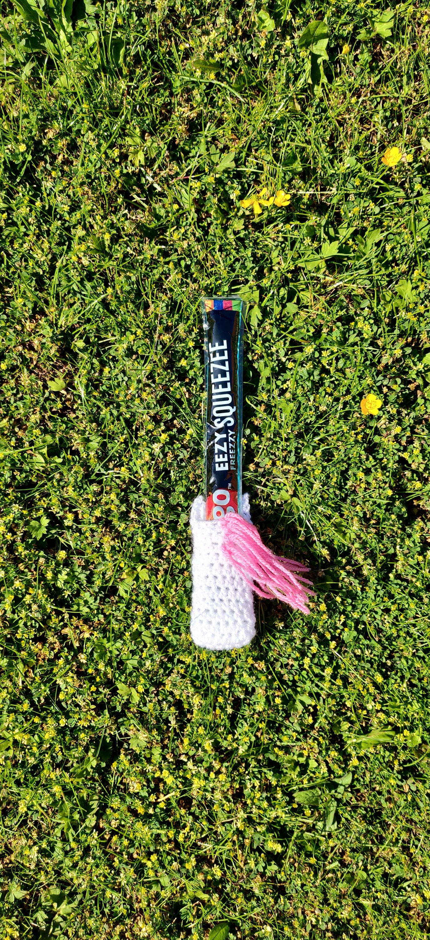 Unicorn Ice Pop Holder, Unicorn Gift, Summer Gift, Popsicle Holder, Cold Hand Unicorn, Crochet Pink Unicorn, Summer Party Favour Girls