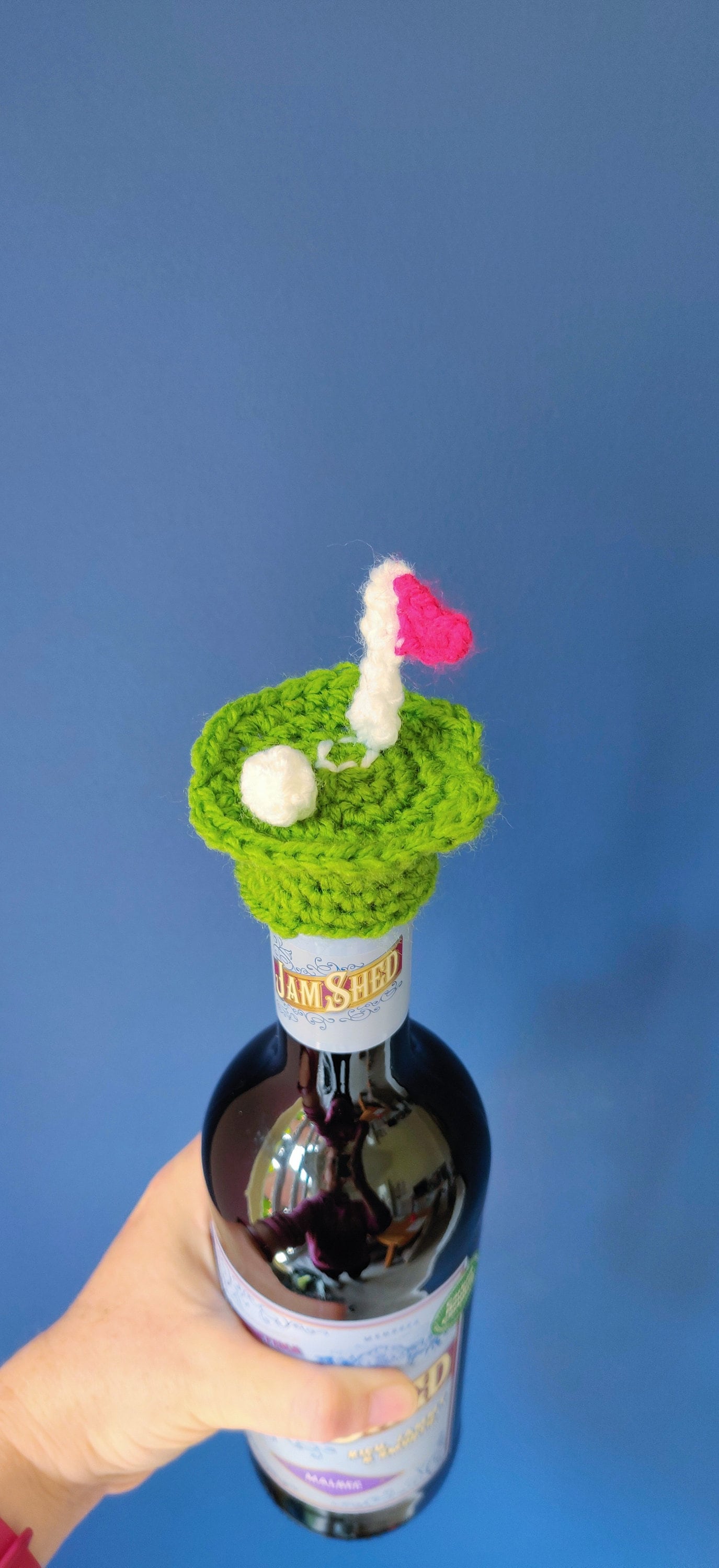 Golf Putting Green Bottle Topper, Novelty Gift