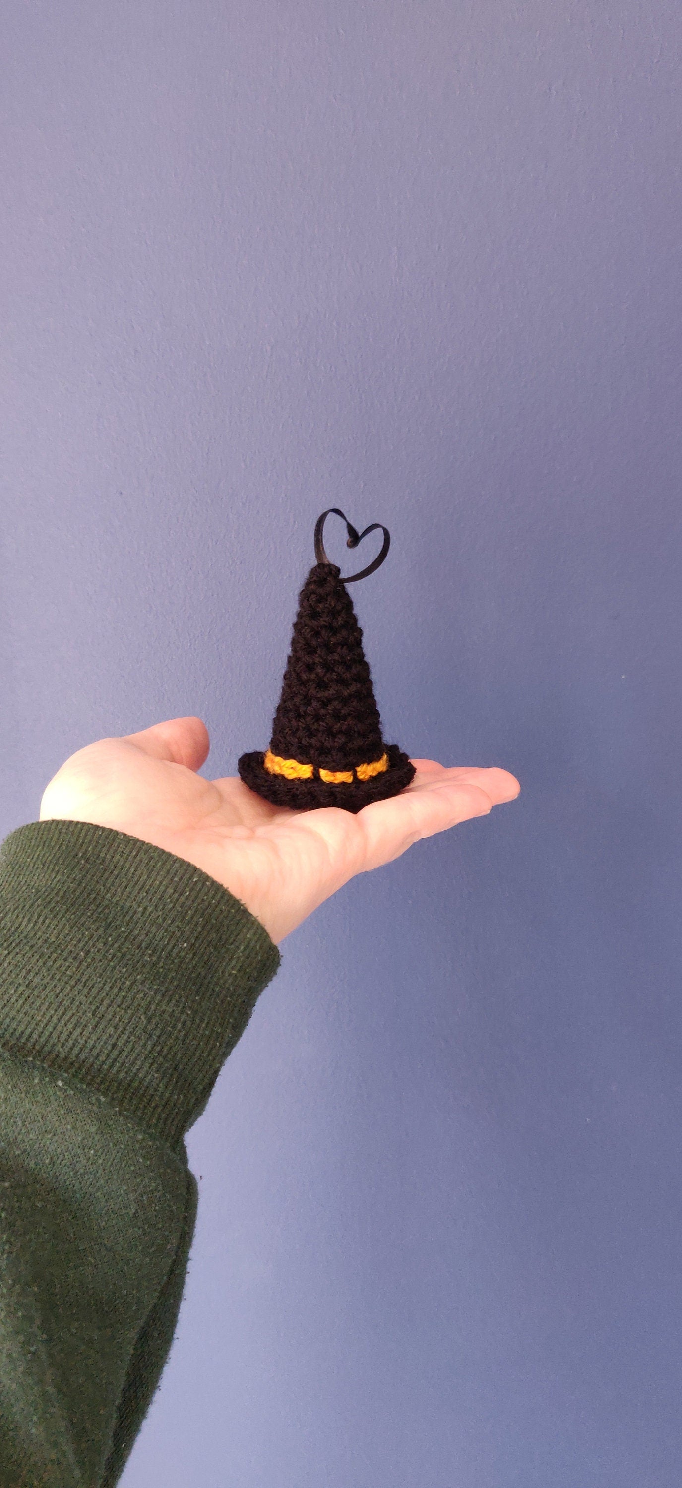Mini Witch Hat Ornament, Halloween Tree Decoration