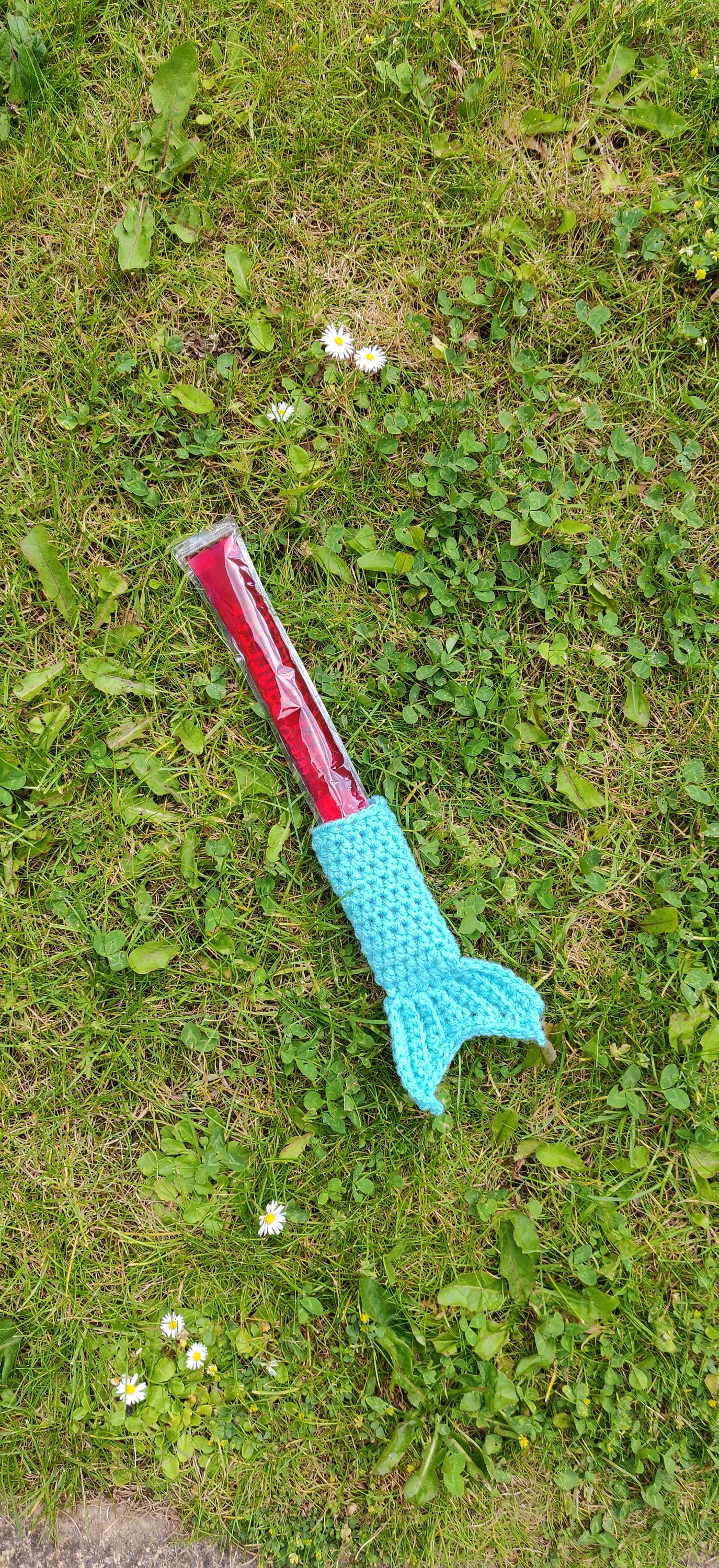 Mermaid Ice Pop Holder, Mermaid Tail Gift, Summer Gift, Popsicle Holder, Cold Hand Mermaid, Crochet Purple Mermaid, Summer Party Favour Girl
