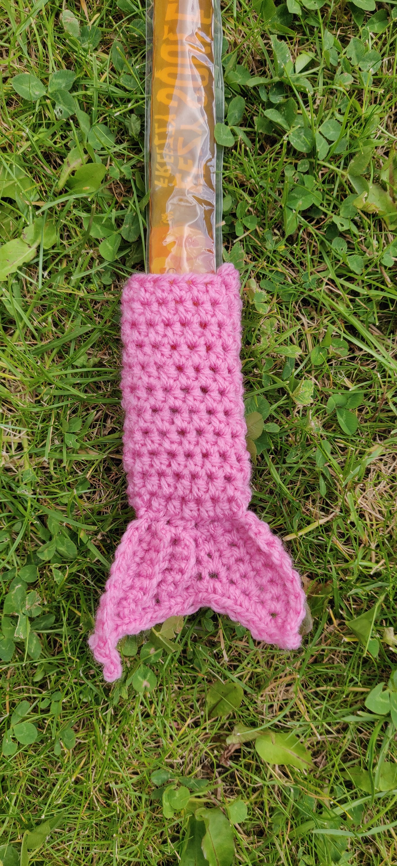 Mermaid Ice Pop Holder, Mermaid Tail Gift, Summer Gift, Popsicle Holder, Cold Hand Mermaid, Crochet Pink Mermaid, Summer Party Favour Girls
