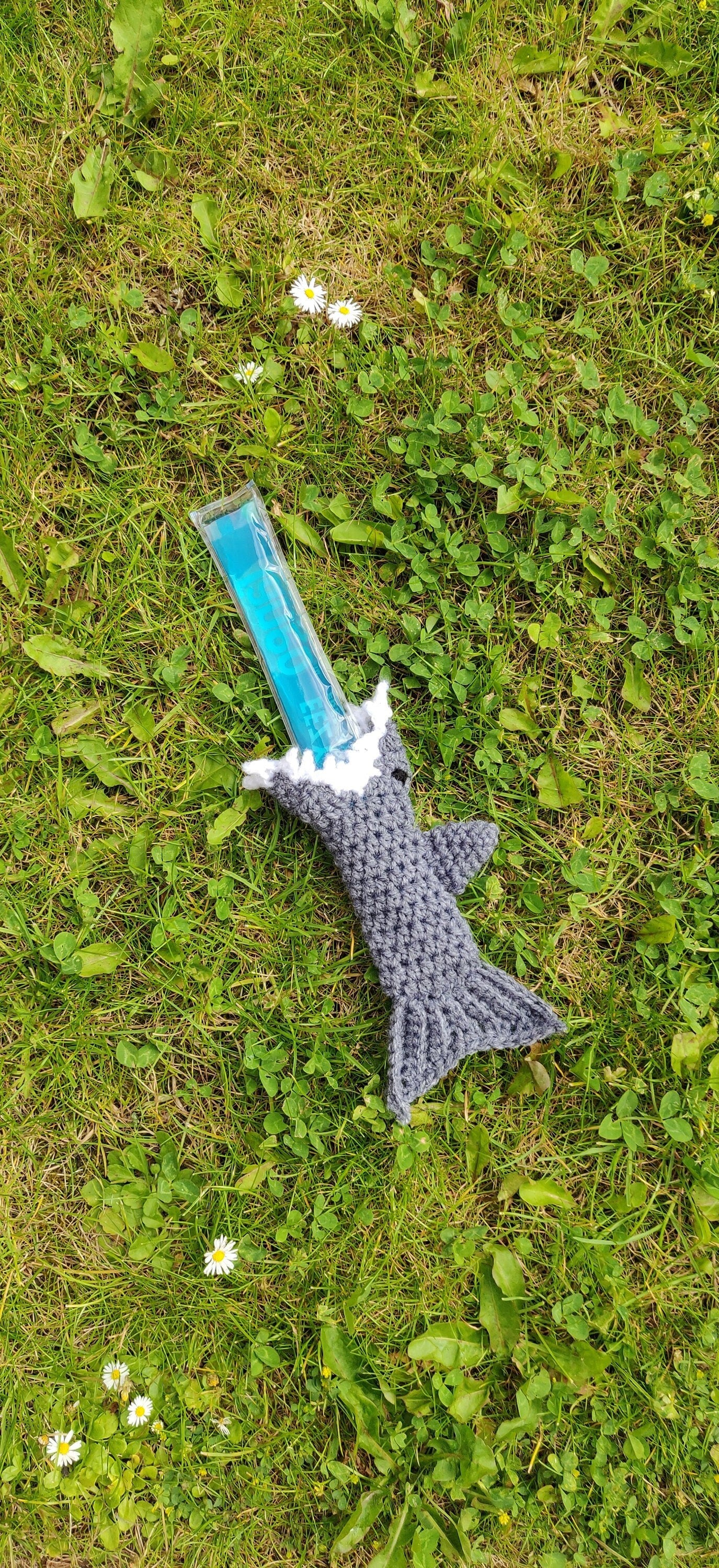 Shark Ice Pop Holder, Shark Gift, Summer Gift, Popsicle Holder, Cold Hand Shark, Grey Shark, Summer Party Favours