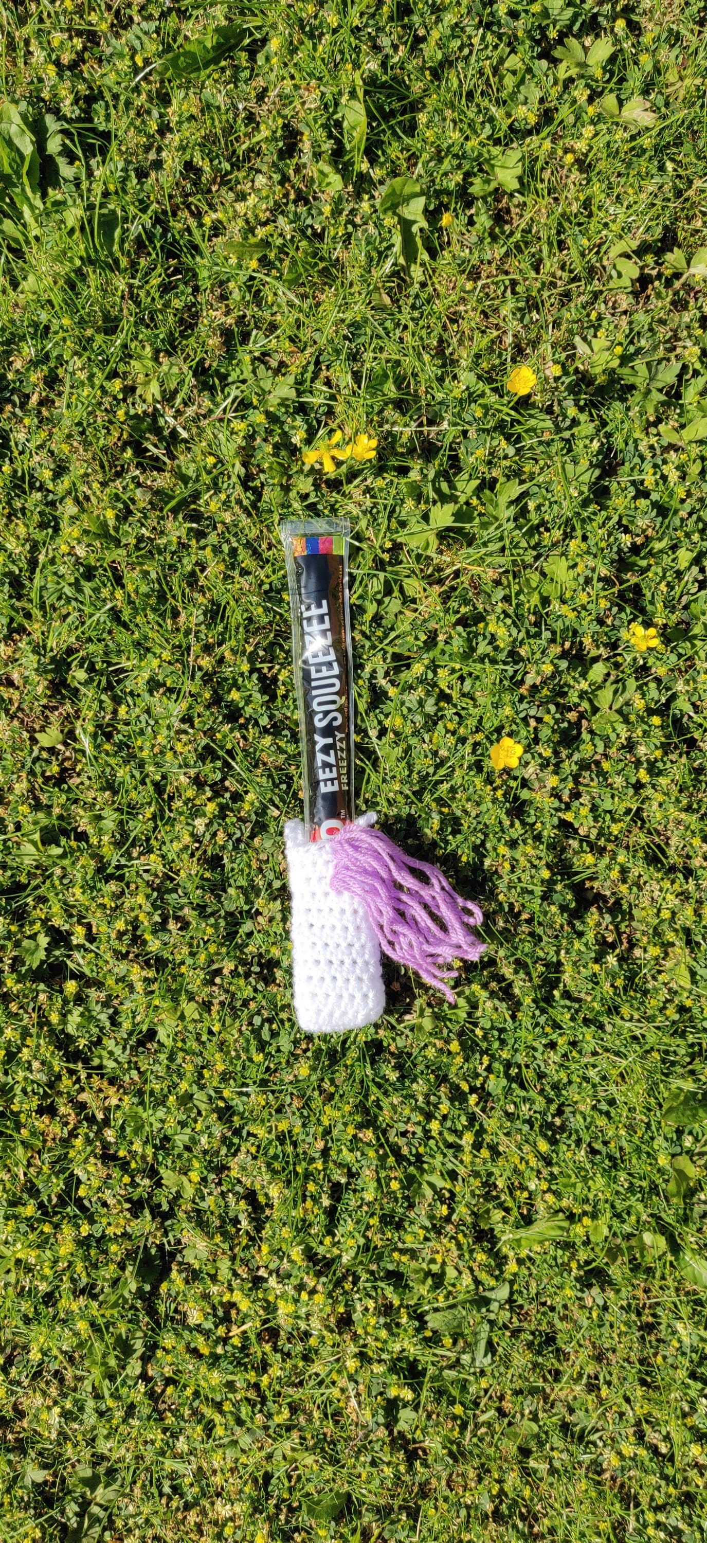 Unicorn Ice Pop Holder, Unicorn Gift, Summer Gift, Popsicle Holder, Cold Hand Unicorn, Crochet Purple Unicorn Mane, Summer Party Favour Girl