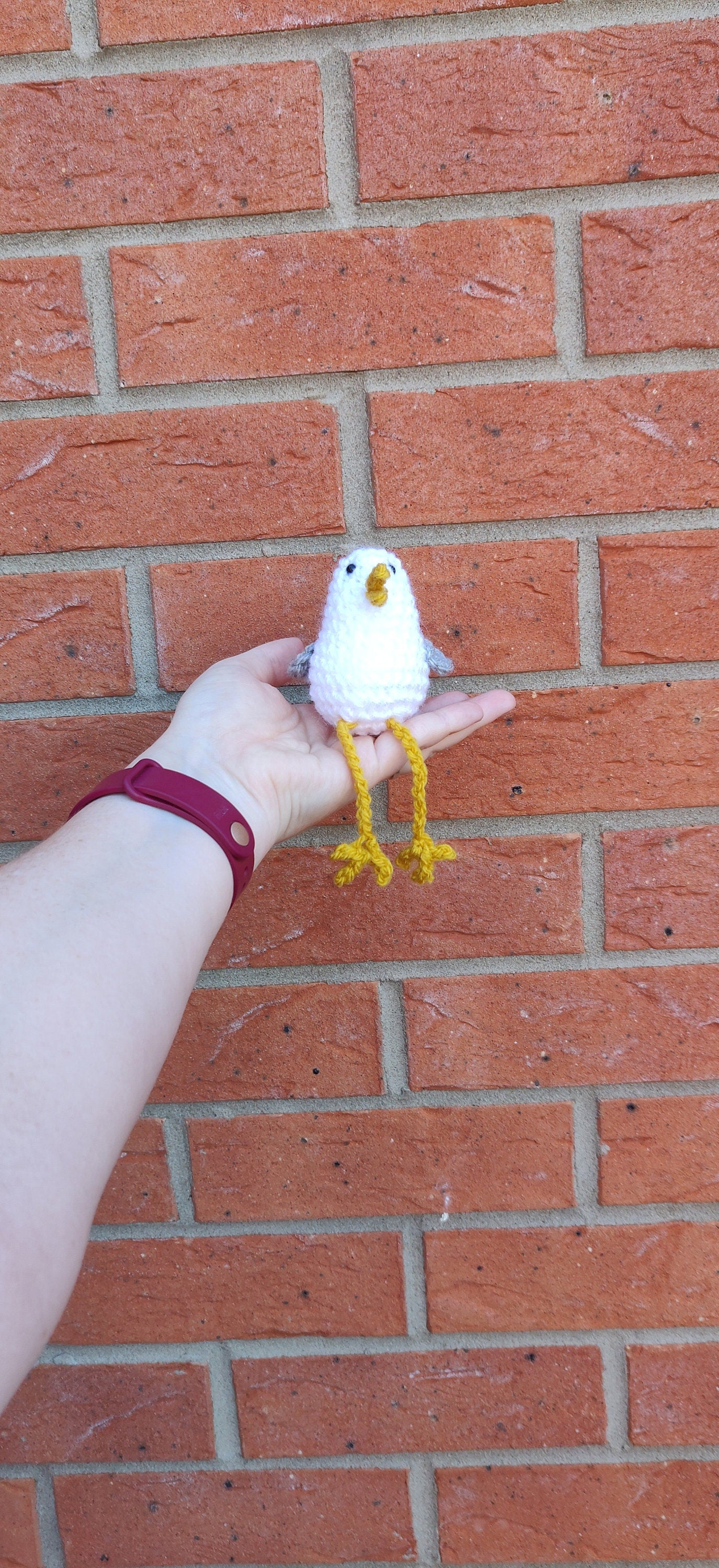 Crochet Seagull Shelf Sitter, Beach Decor, Caravan Ornament