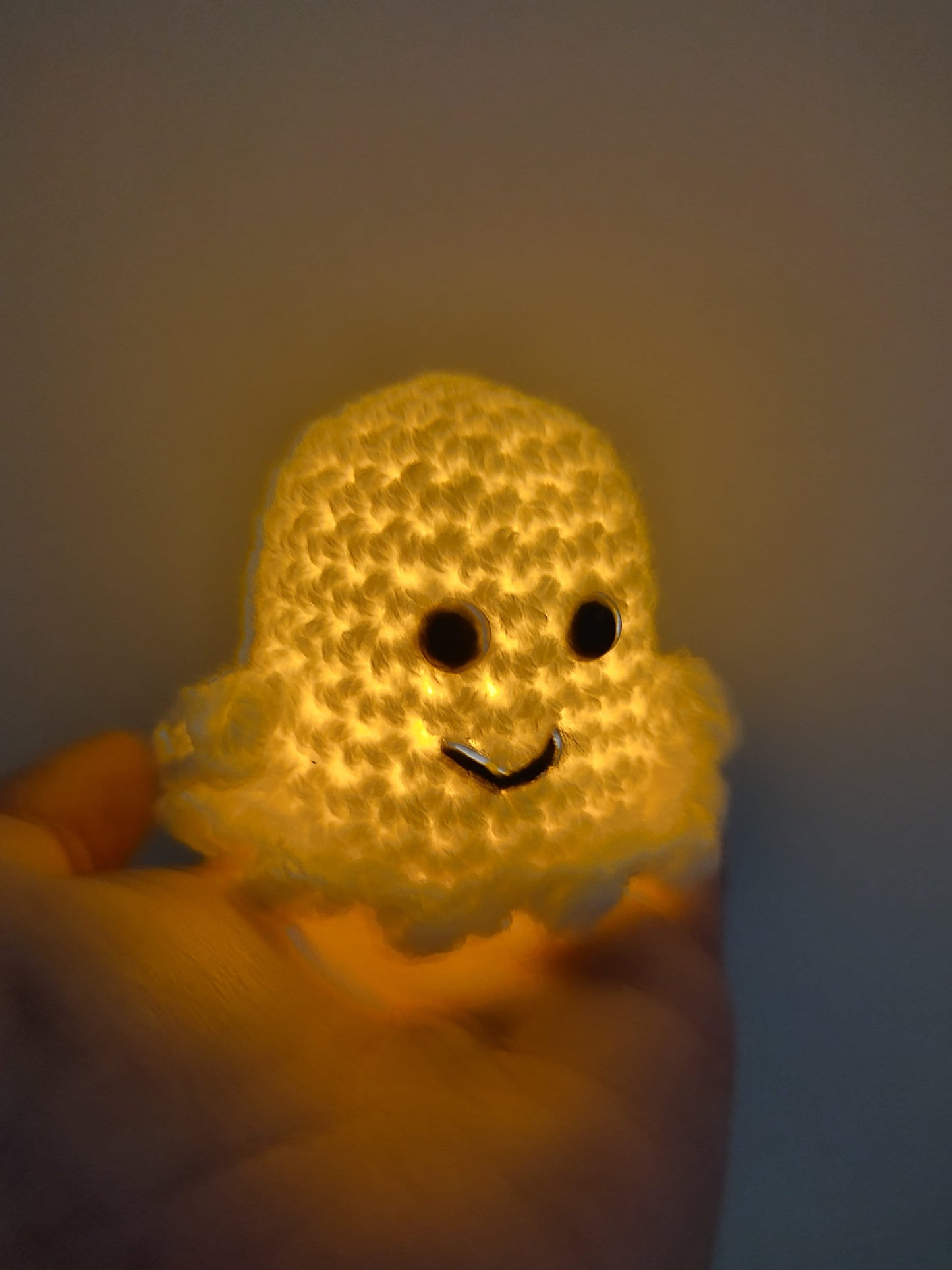 Mini Crochet Ghost Hanging Decoration, Halloween Ornament