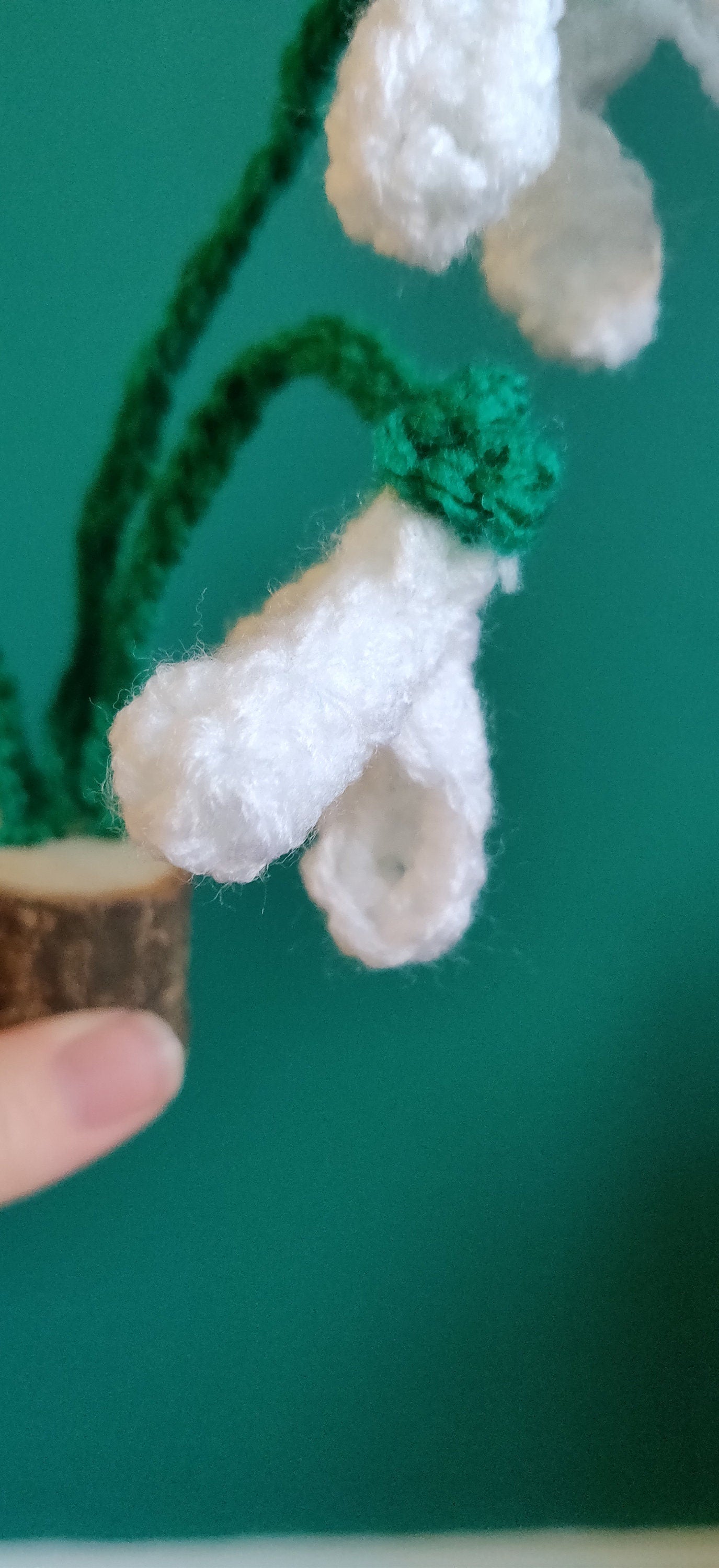 Artificial Snowdrop Flowers, White Flowers, Winter Flower Ornament, Miscarriage Keepsake, Baby Loss, Floral Decoration, Fake Crochet Flower