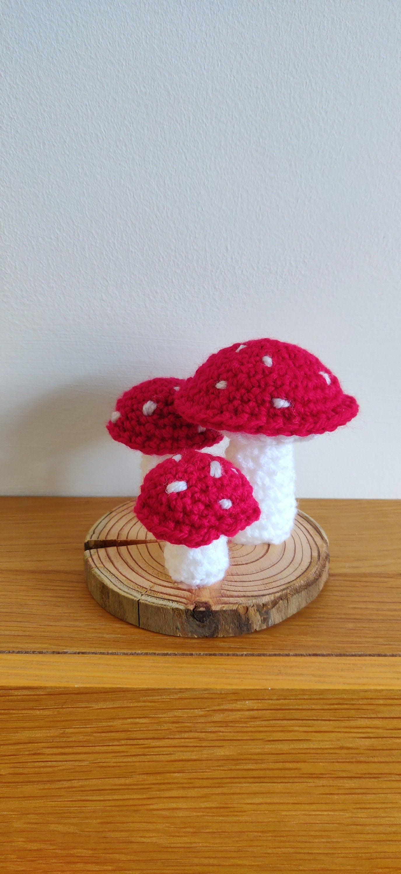 Toadstool Ornament, Red and White Toadstool Gift, Mushroom Decor, Autumn Decoration, Fall Decor, Table Centerpiece, Mushroom Ornament