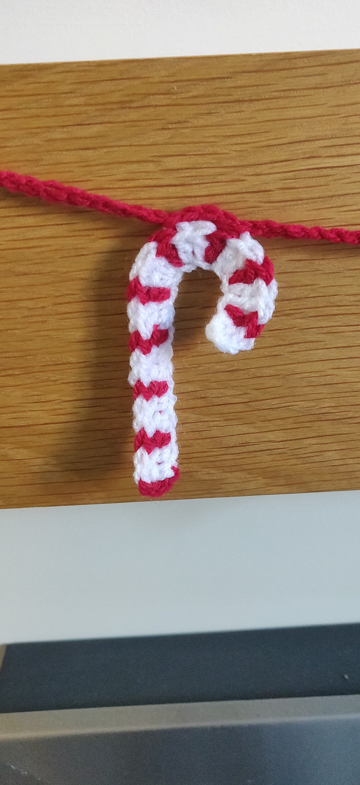 Candy Cane Bunting, Christmas Garland, Red and White Christmas Decoration, Candy Cane Gift, Candy Cane Lane, Christmas Garland