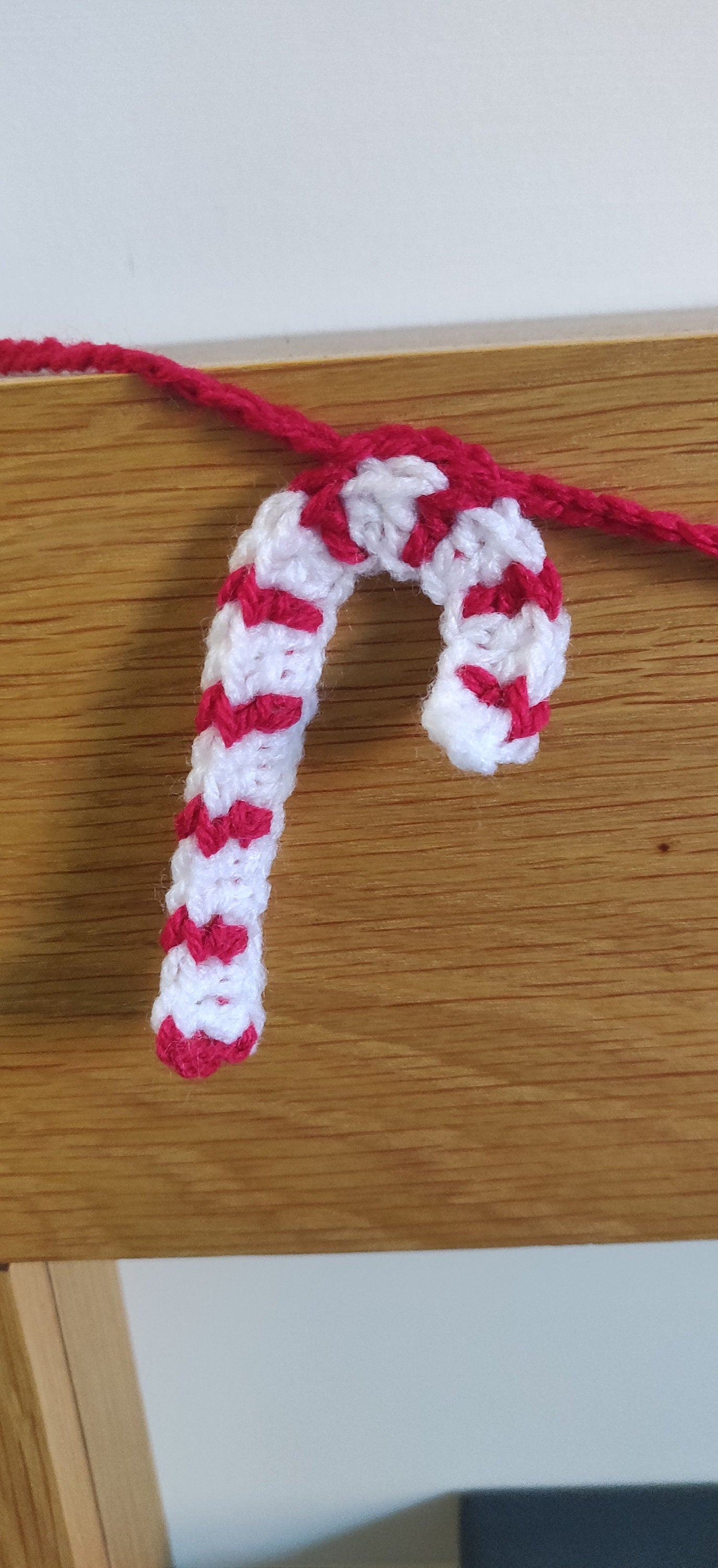 Candy Cane Bunting, Christmas Garland, Red and White Christmas Decoration, Candy Cane Gift, Candy Cane Lane, Christmas Garland