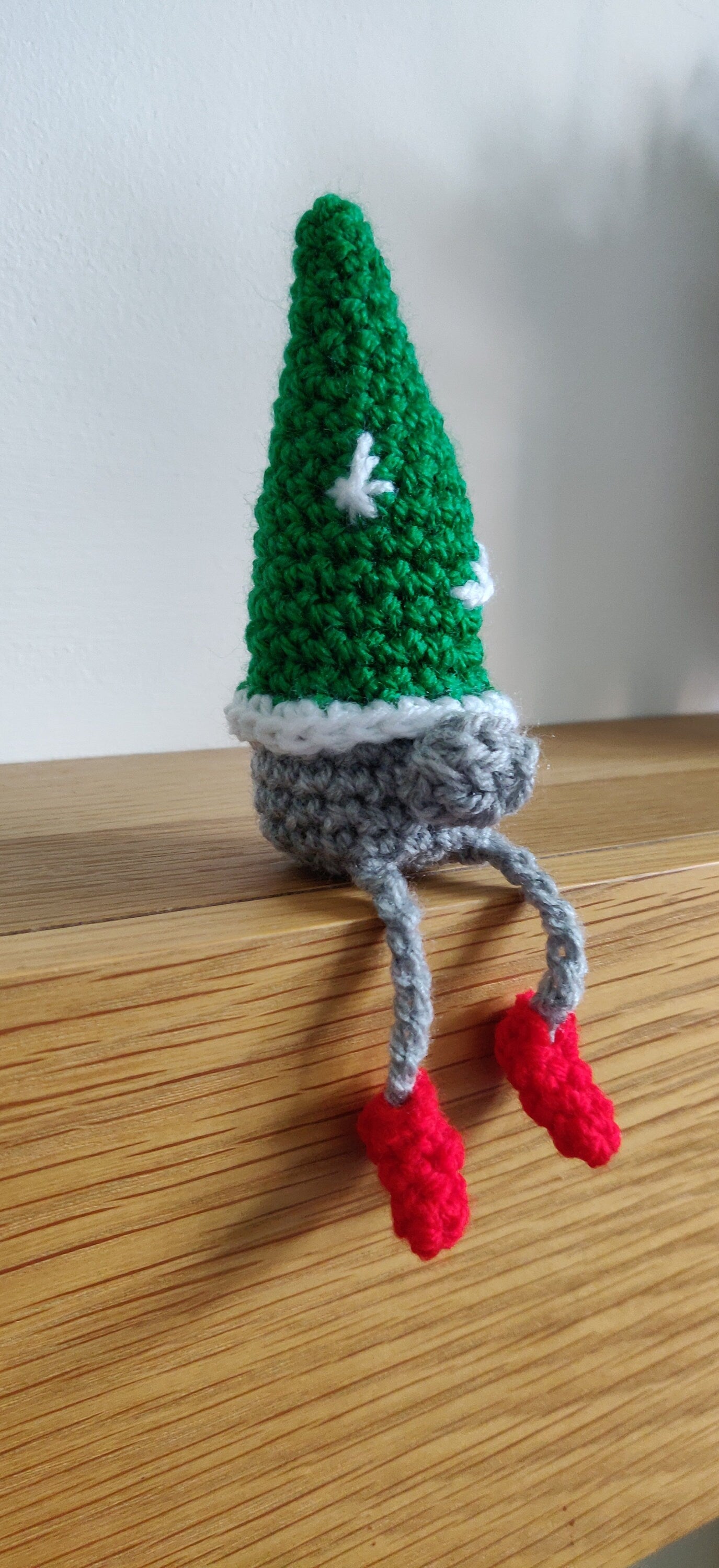 Green Mini Gnome, Gonk Christmas Decoration, Elf Shelf Sitter, Shelf Buddy, Gnome Figurine, Red Gnome Gift, Red Gonk Shoes, Elf Shoes