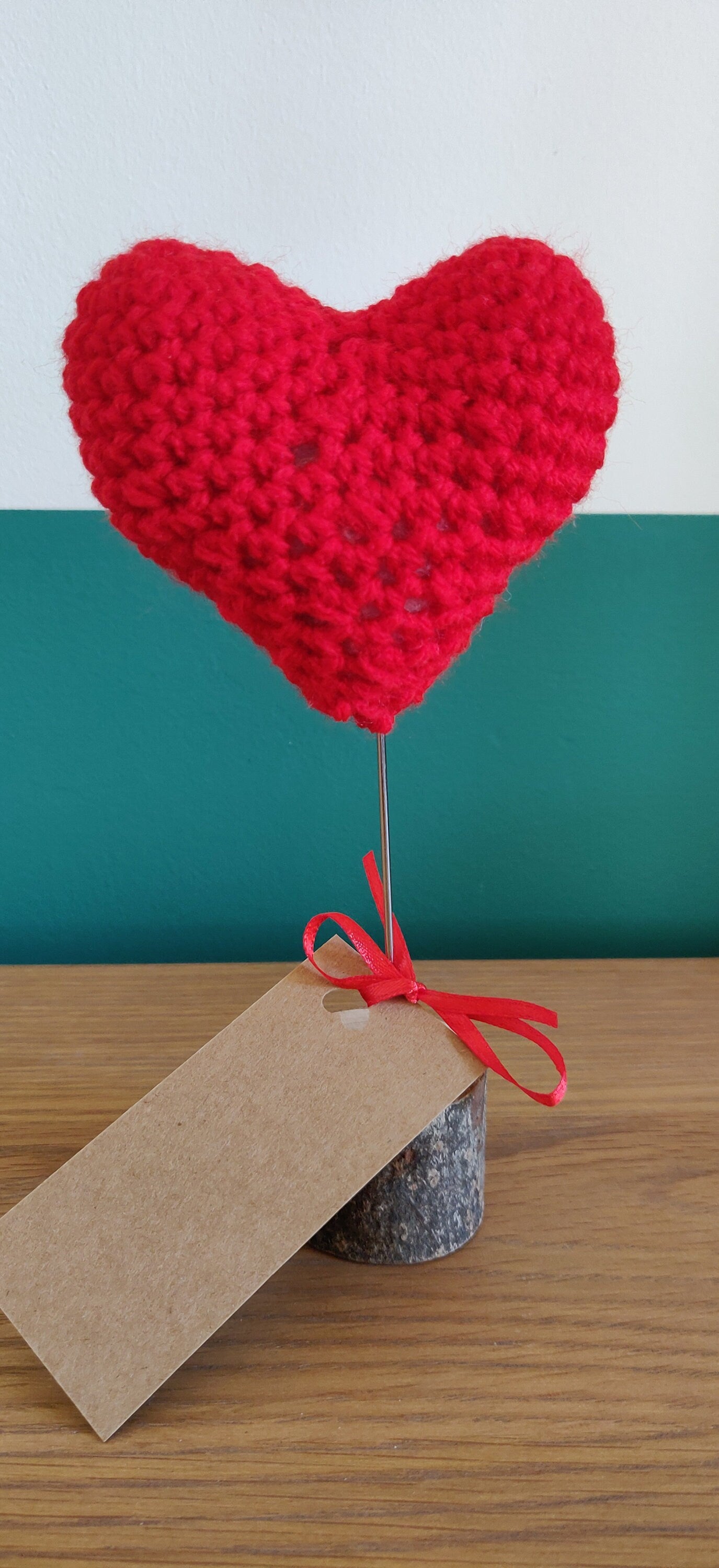 Red Heart, Wedding, Engagement, Anniversary, Valentine's Gift, Heart Ornament, Wire Heart, Romantic Gift, Personalised Valentine Gift