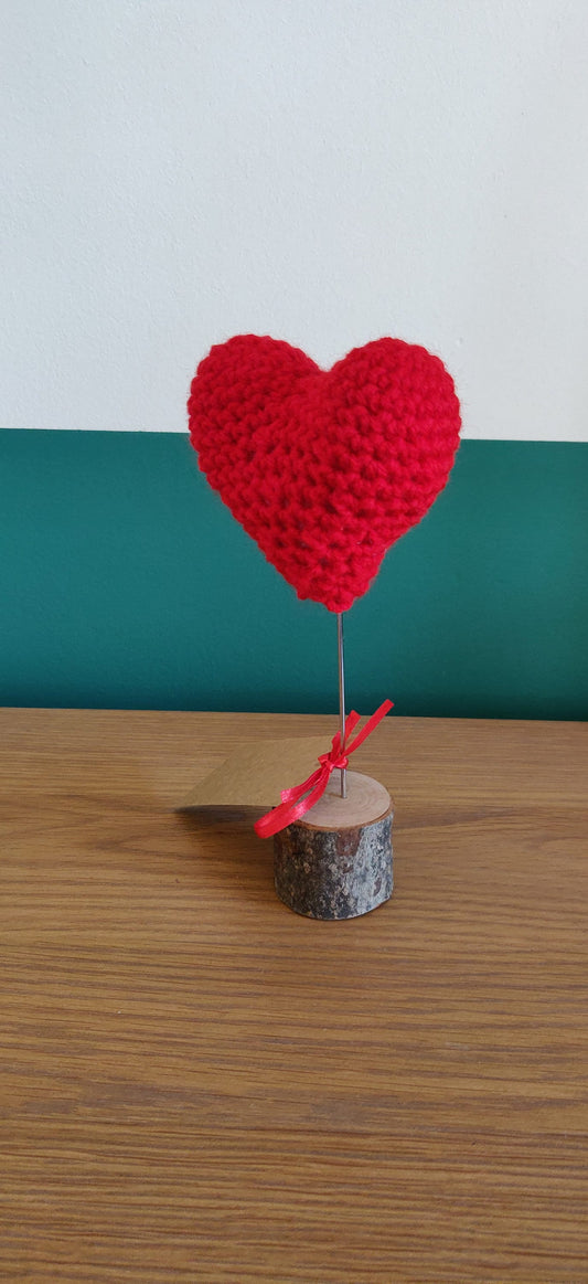 Red Heart, Wedding, Engagement, Anniversary, Valentine's Gift, Heart Ornament, Wire Heart, Romantic Gift, Personalised Valentine Gift