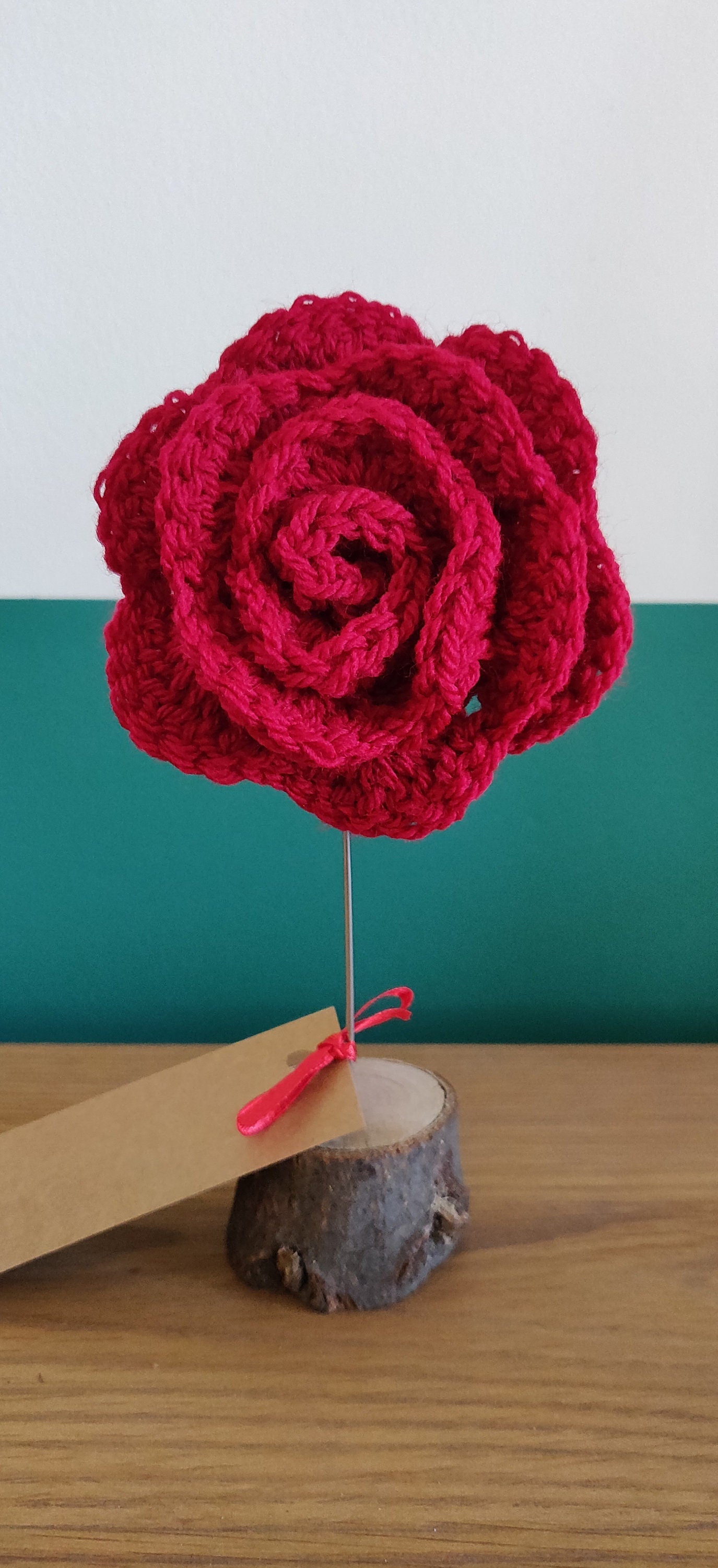 Red Rose, Wedding, Engagement, Anniversary, Valentine's Gift, Rose Ornament, Wire Rose Flower, Romantic Gift, Personalised Valentine Gift