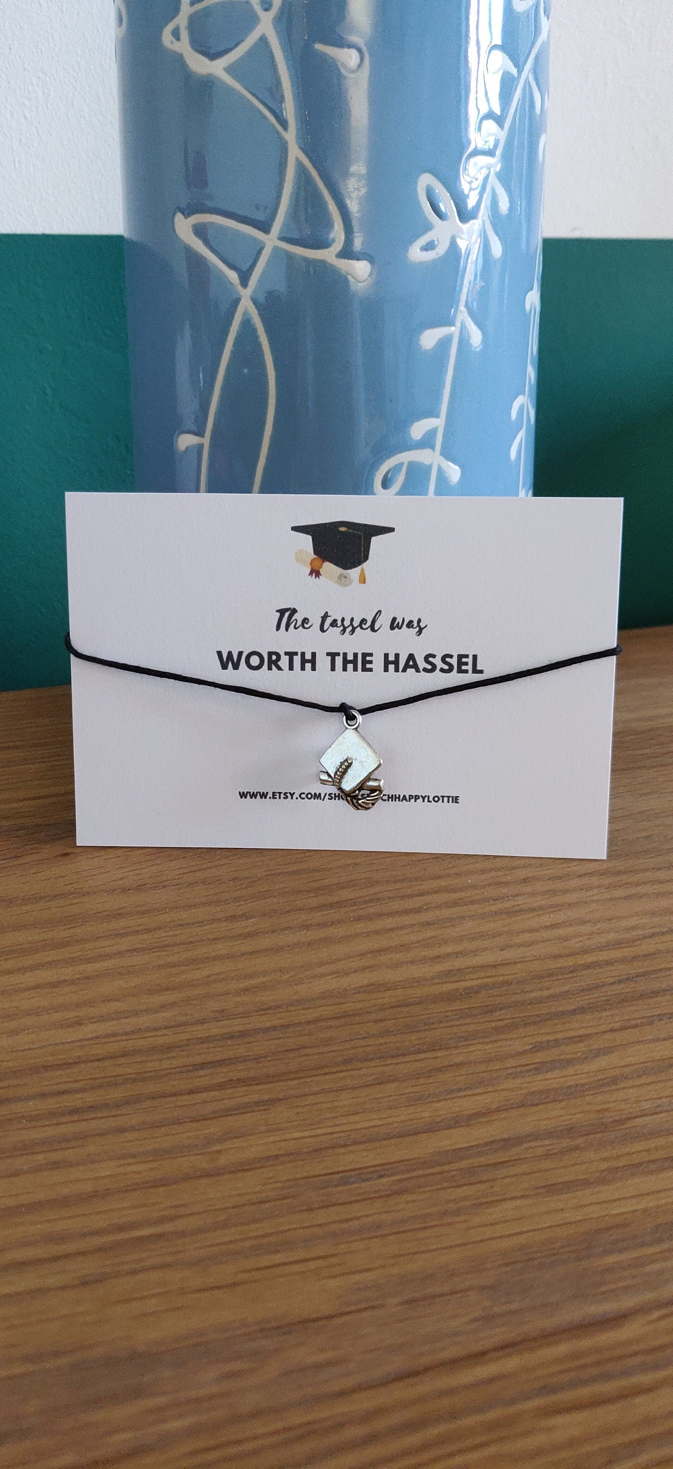 Graduation Hat Bracelet: Keepsake Jewelry Gift with Card
