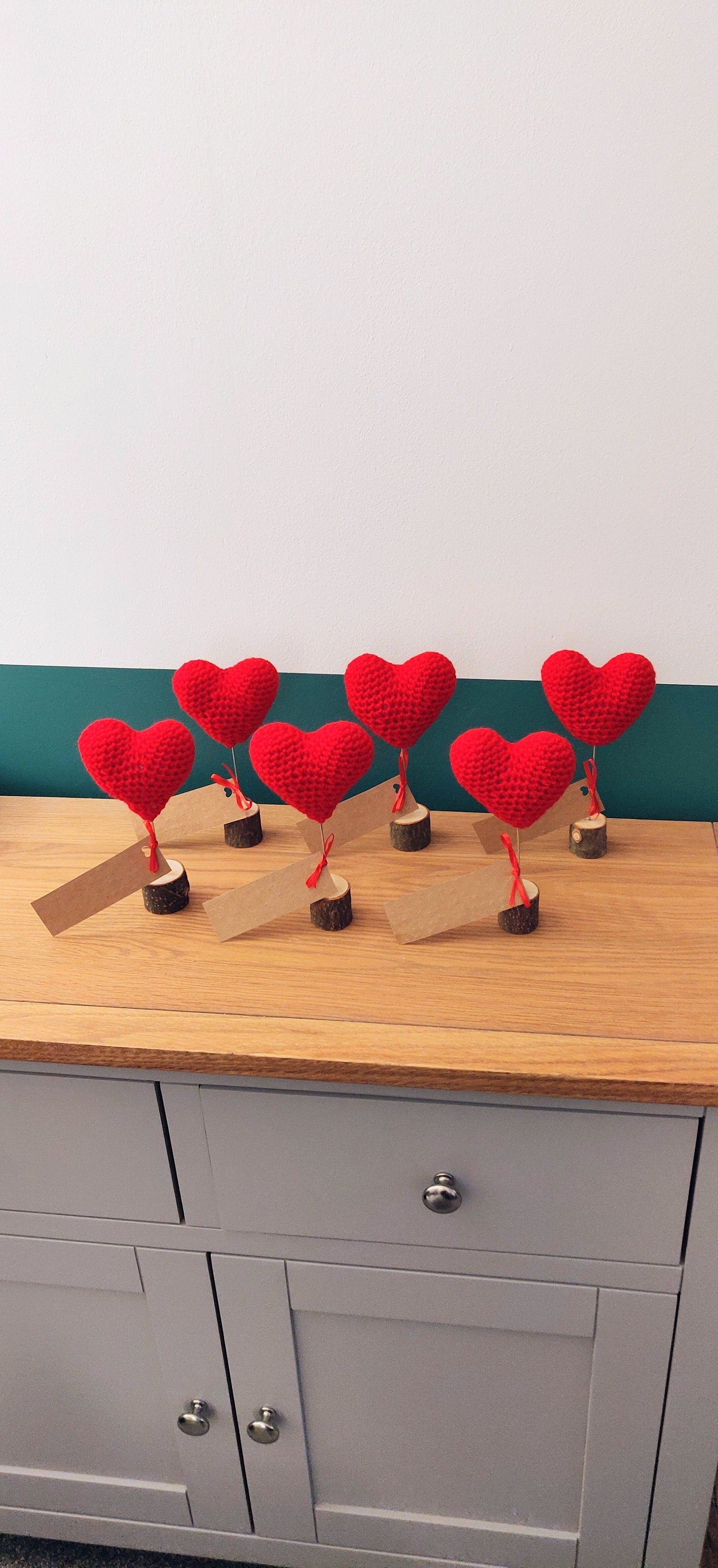 Red Heart, Wedding, Engagement, Anniversary, Valentine's Gift, Heart Ornament, Wire Heart, Romantic Gift, Personalised Valentine Gift