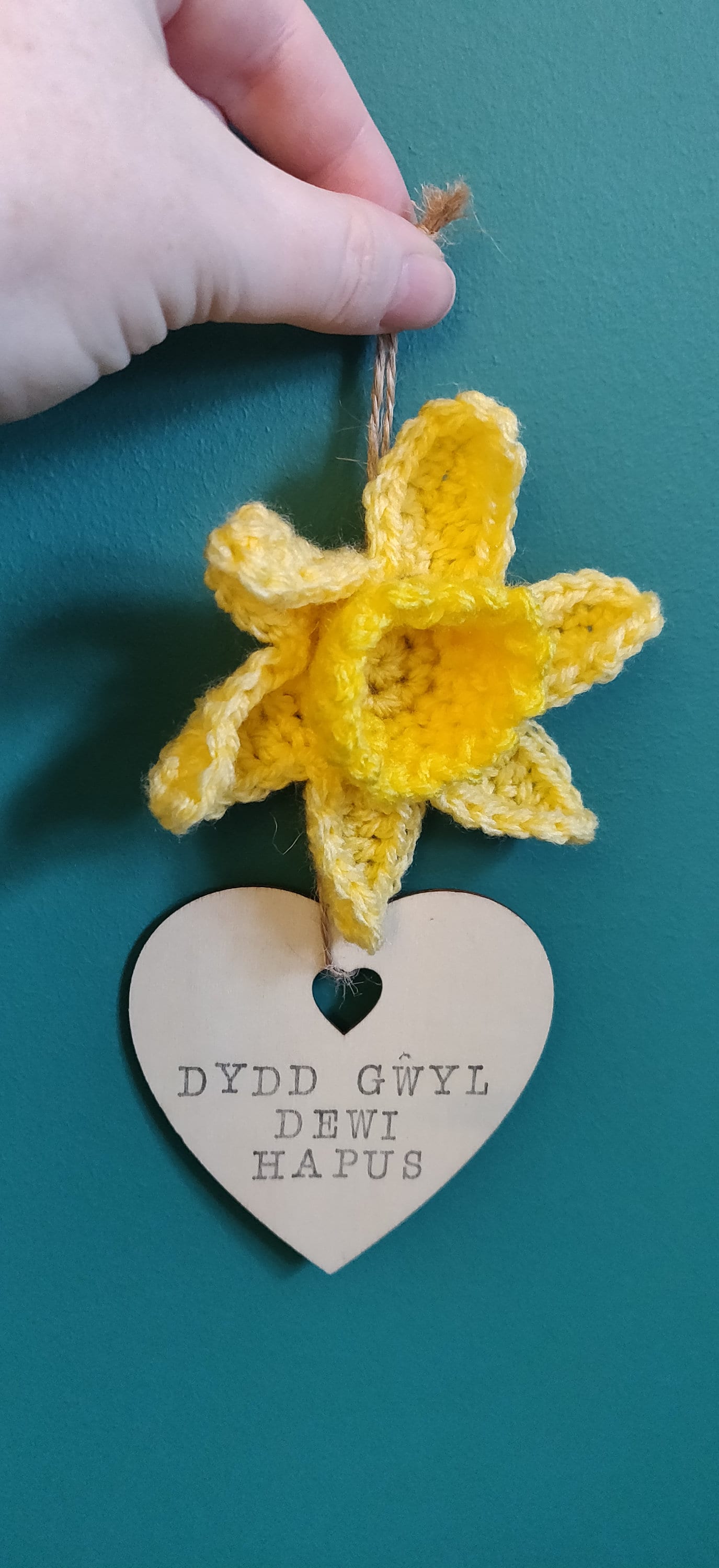 Happy Saint Davids Day, Spring Sign, Spring Decorations, Hello Spring Door Hanger, Door Sign, Daffodil Gift, Daffodil Art, Door Decoration